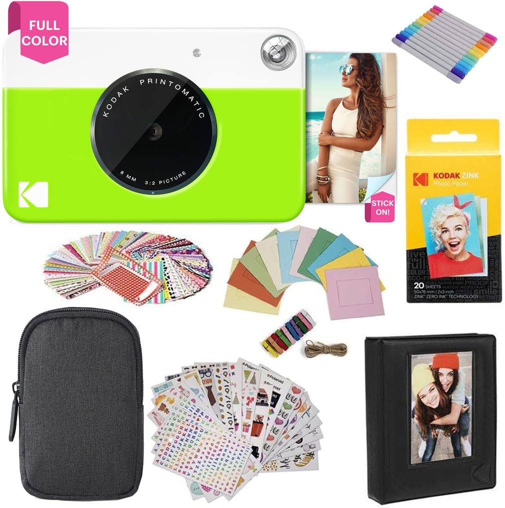 Foto 2 pulgar | Cámara Digital Kodak Printomatic A Todo Color De 5 Mp Con Funda Y Más - Venta Internacional.