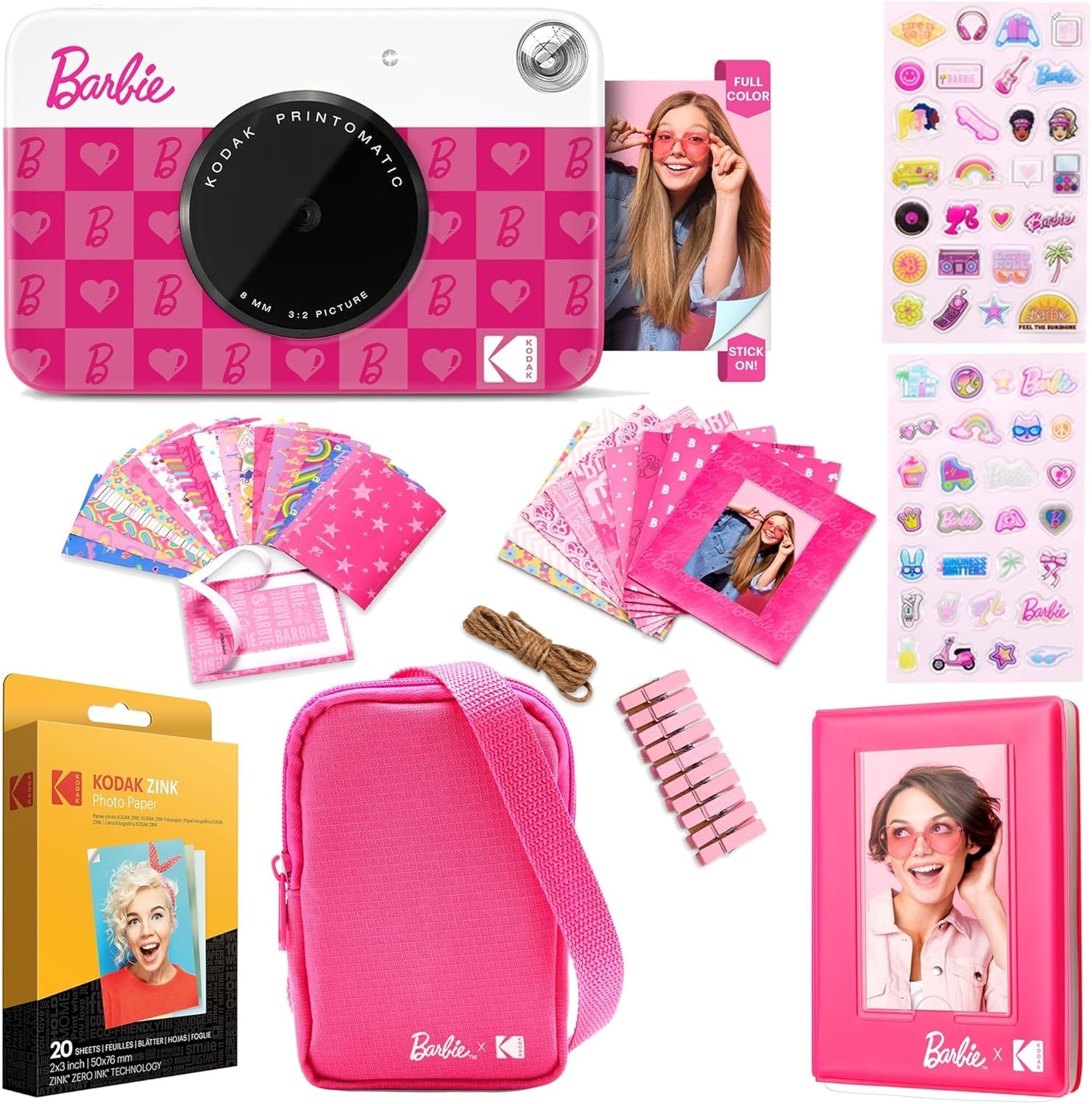 Foto 2 pulgar | Cámara Digital Kodak X Barbie Printomatic + Accesorios - Venta Internacional.