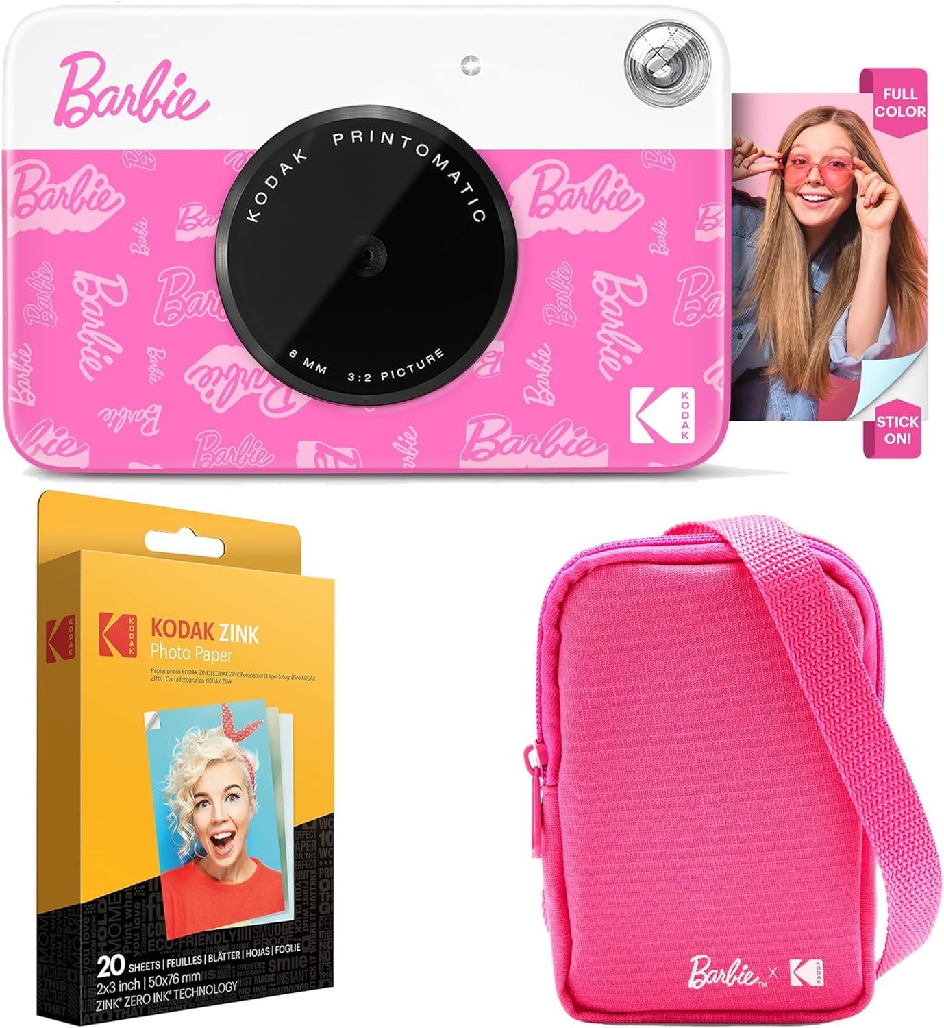 Foto 2 pulgar | Cámara Digital Kodak X Barbie Printomatic Con Estuche Y Papel - Venta Internacional.