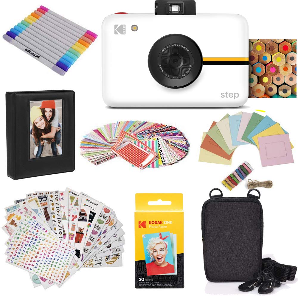 Foto 1 | Cámara Instantánea Kodak Step Con Sensor De Imagen De 10 Mp, Color Blanco Y Paquete - Venta Internacional.