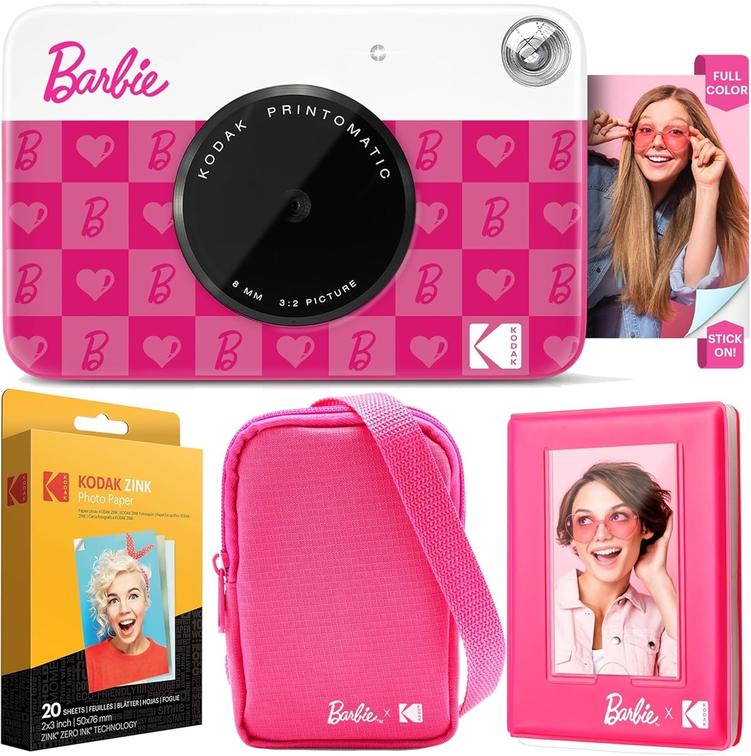 Foto 2 pulgar | Cámara Digital Kodak X Barbie Printomatic Con Estuche Y Álbum - Venta Internacional.