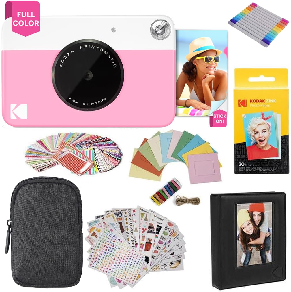 Foto 2 pulgar | Cámara Digital Kodak Printomatic A Todo Color De 5 Mp Con Funda Y Más - Venta Internacional.