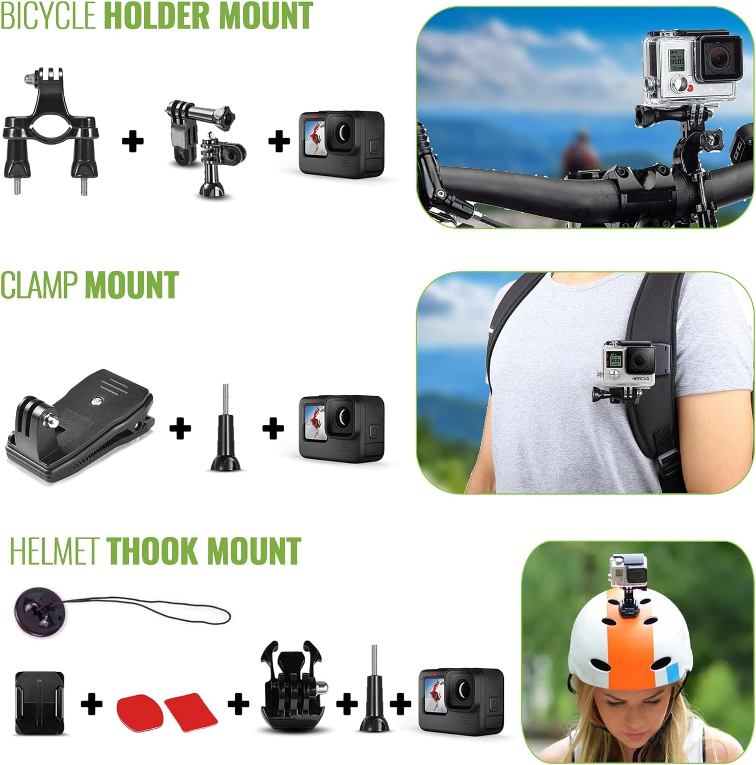Foto 6 pulgar | Cámara De Acción Gopro Hero Black Compact 4k Ultra Hd 12mp - Venta Internacional.