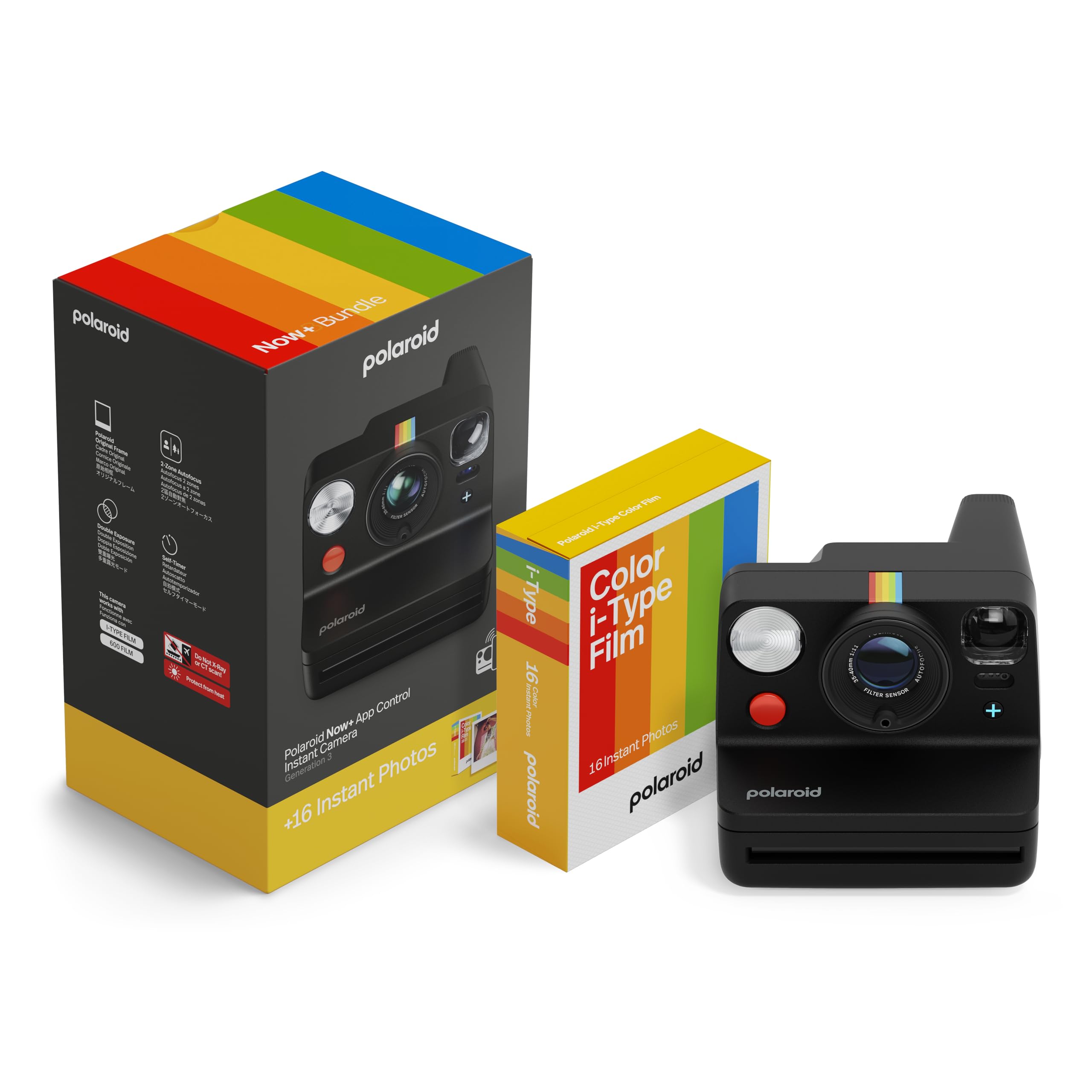 Foto 2 pulgar | Cámara Instantánea Polaroid Now+ I-type De Tercera Generación Con 16 Películas - Venta Internacional.
