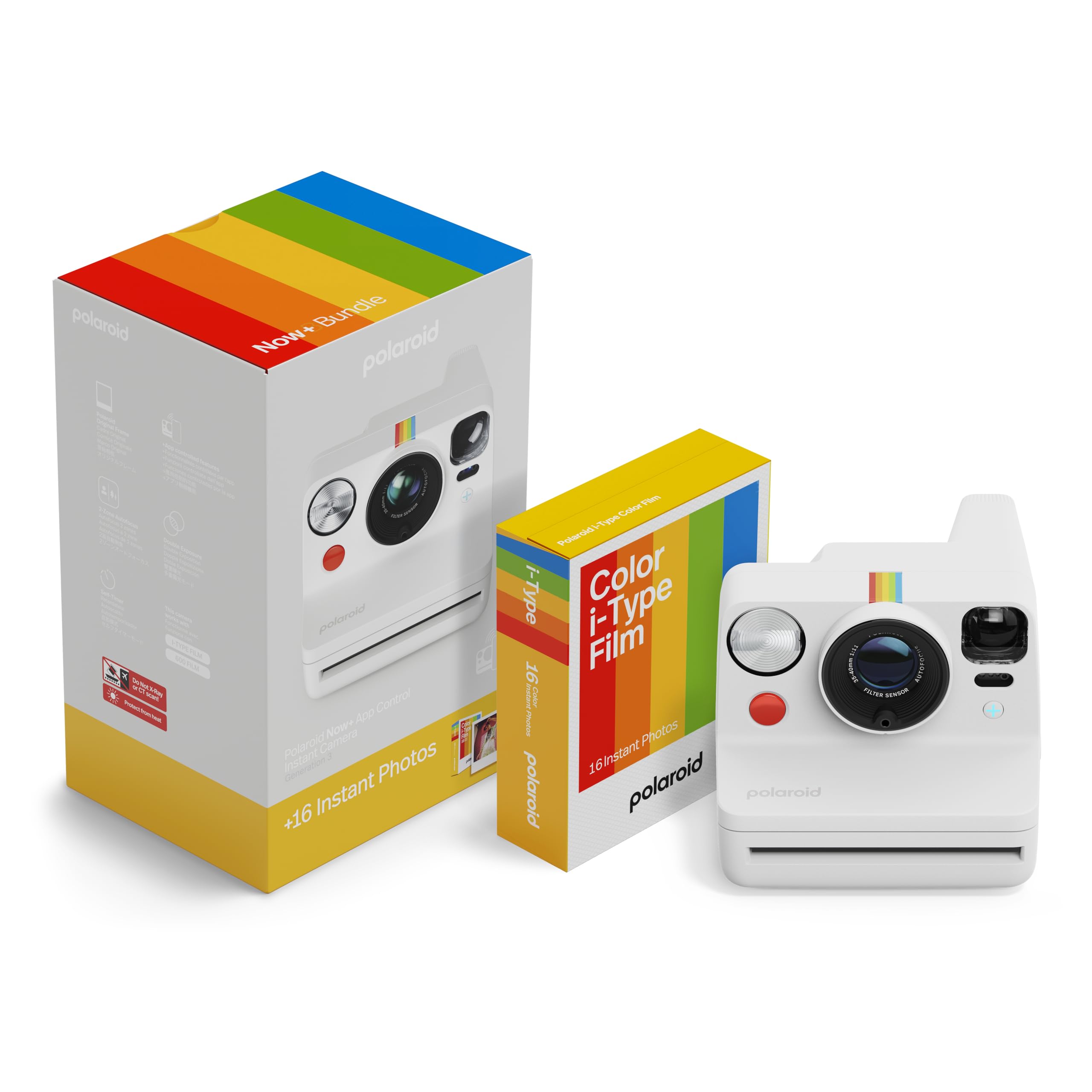 Foto 1 | Cámara Instantánea Polaroid Now+ I-type De Tercera Generación Con 16 Películas - Venta Internacional.