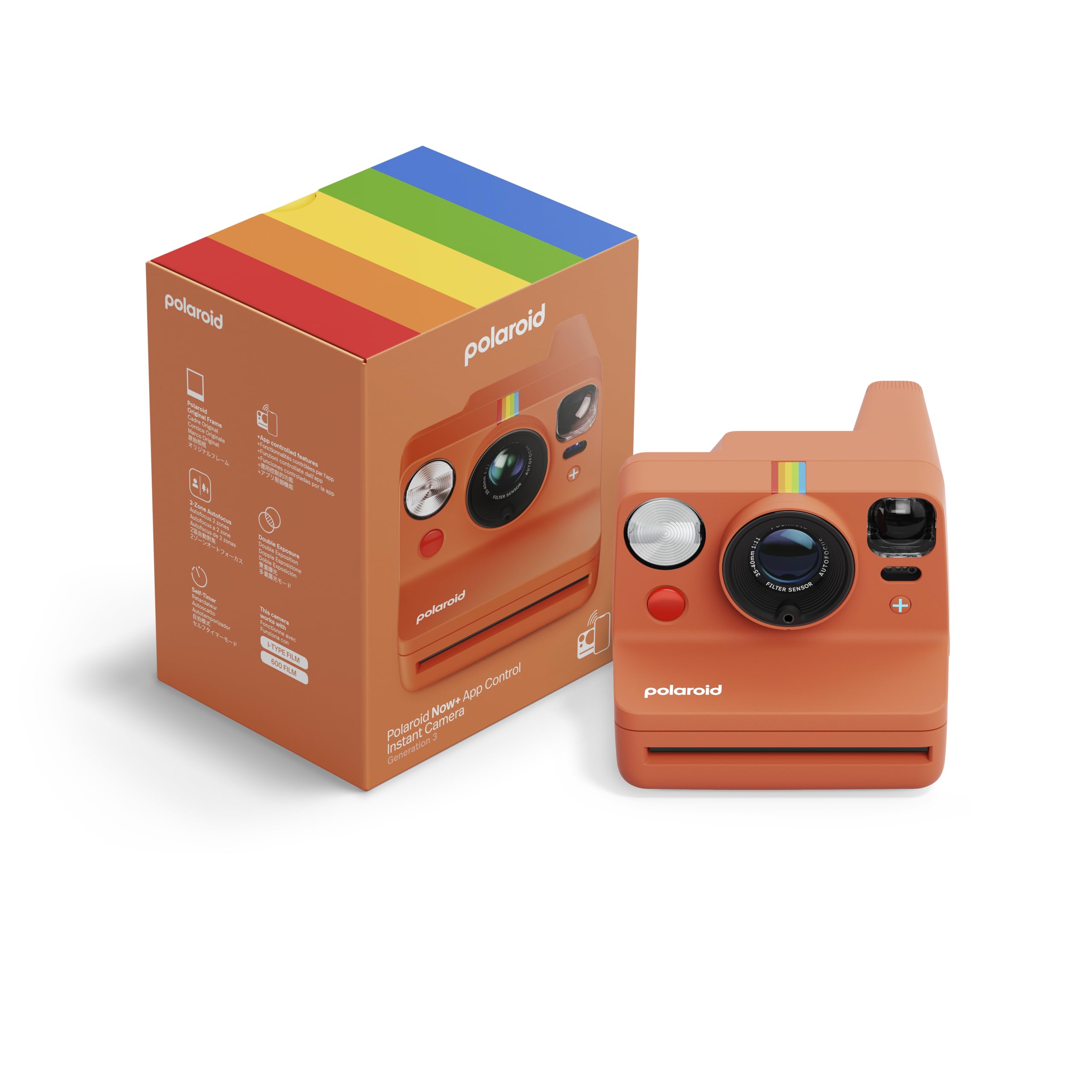 Foto 2 pulgar | Cámara De Película Instantánea Polaroid Now+ Bluetooth Coral De Tercera Generación - Venta Internacional.