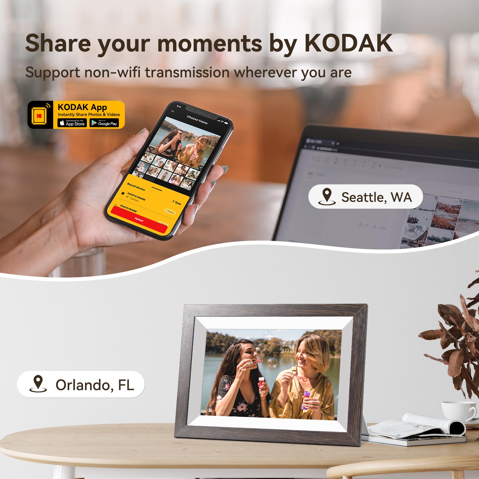 Foto 6 | Marco De Fotos Digital Kodak 10.1'' Wifi 32gb Storage - Venta Internacional.