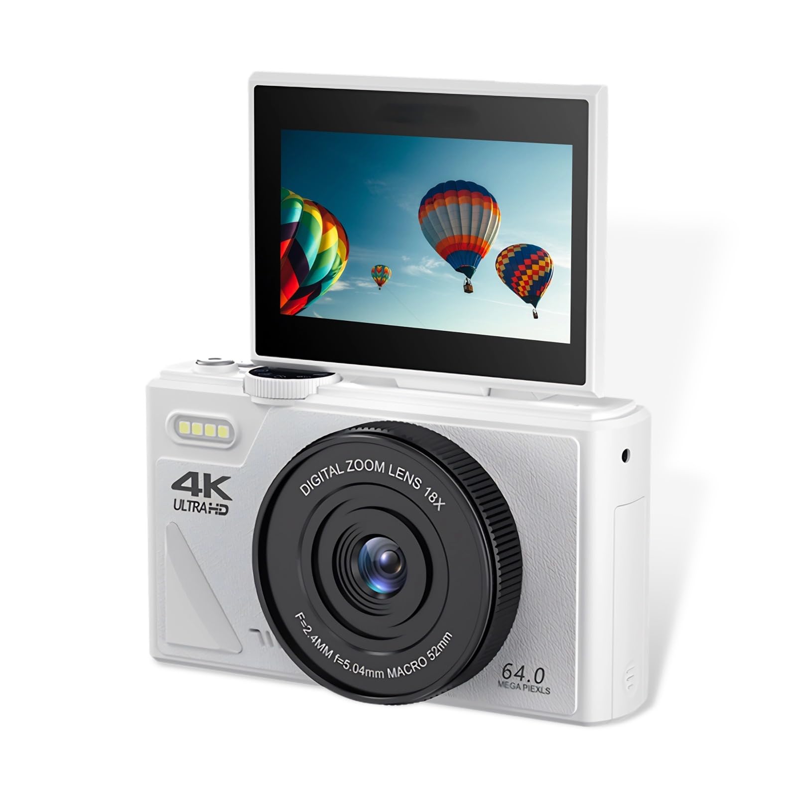 Cámara Digital Yoidesu 4k 64mp Uhd Con Zoom 18x Con Pantalla Plegable - Venta Internacional.