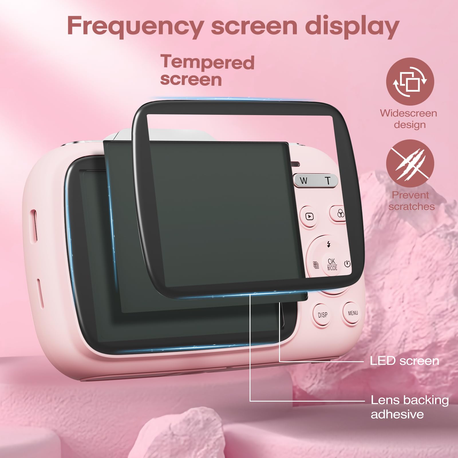 Foto 3 pulgar | Cámara Digital Camcordy De 80 Mp, Uhd, 5 K, Zoom 18x, Rosa, Con 32 Gb - Venta Internacional.