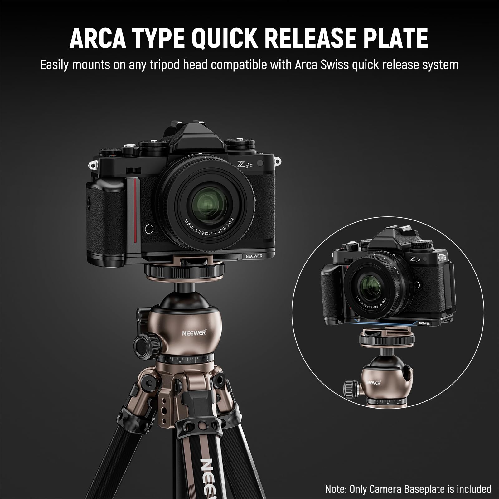 Foto 5 pulgar | Empuñadura De Cámara Neewer Ca076 Zfc En Forma De L Para Nikon Z Fc - Venta Internacional.
