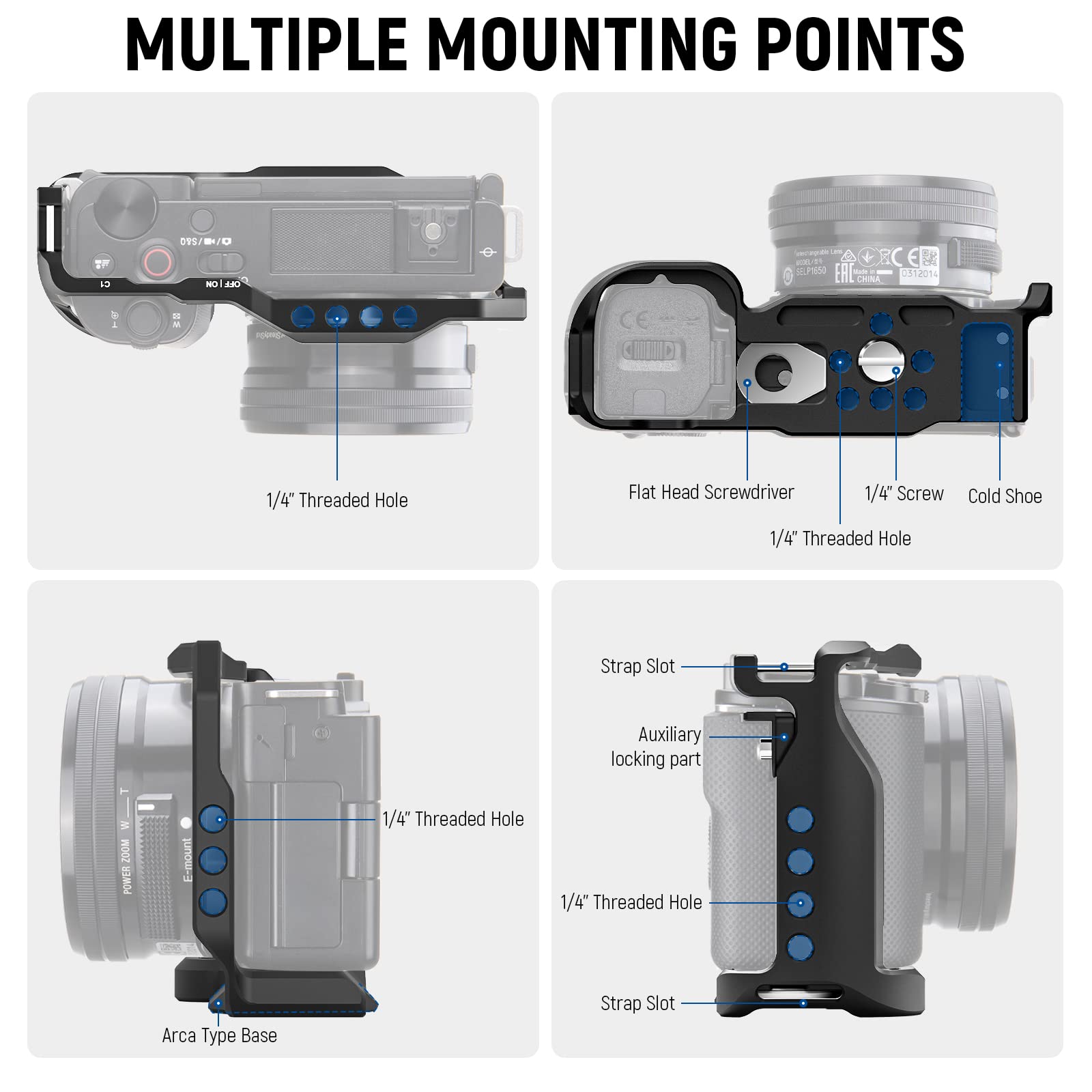 Foto 4 pulgar | Funda De Cámara Neewer Zv-e10 Compatible Con Sony Zv-e10 - Venta Internacional.
