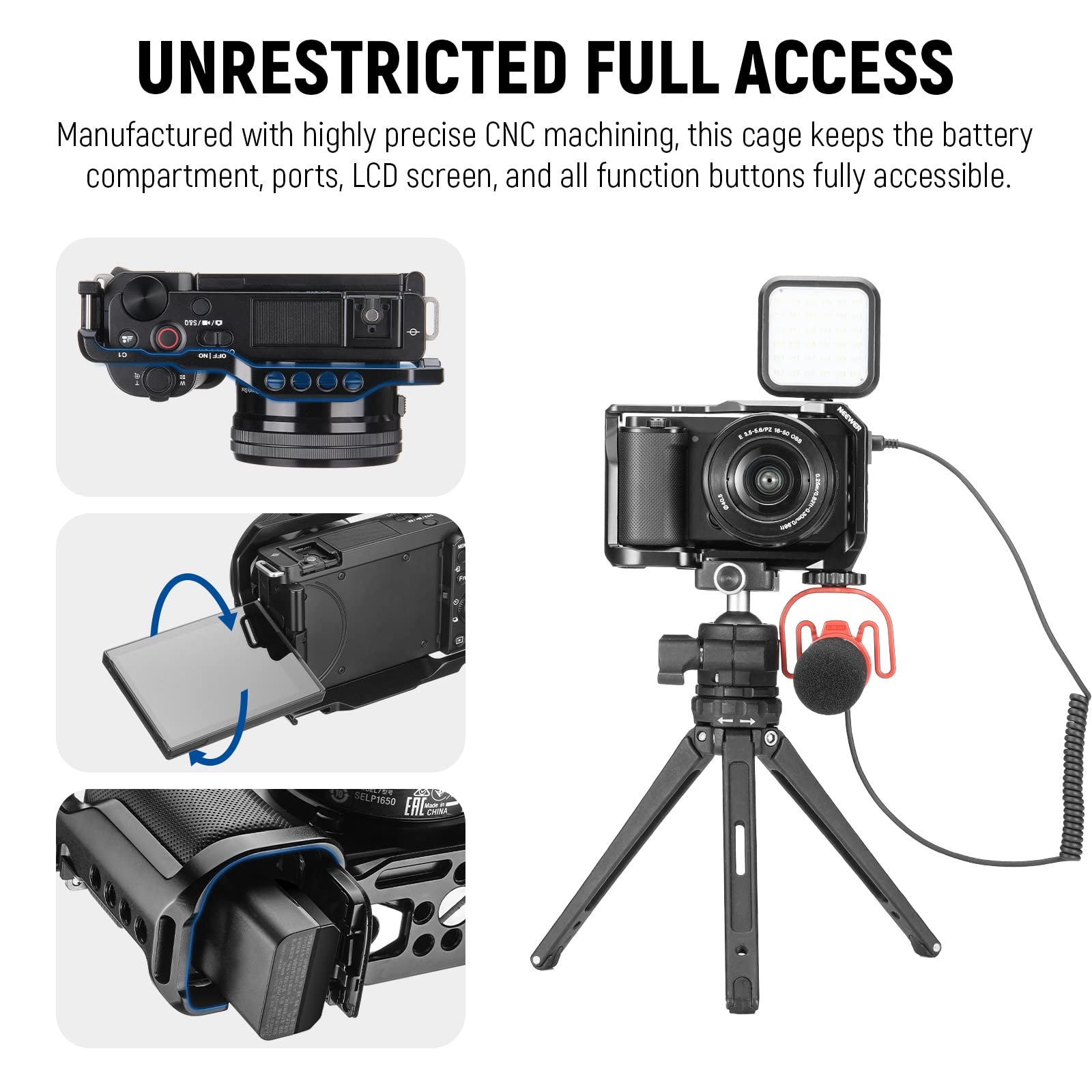 Foto 6 pulgar | Funda De Cámara Neewer Zv-e10 Compatible Con Sony Zv-e10 - Venta Internacional.