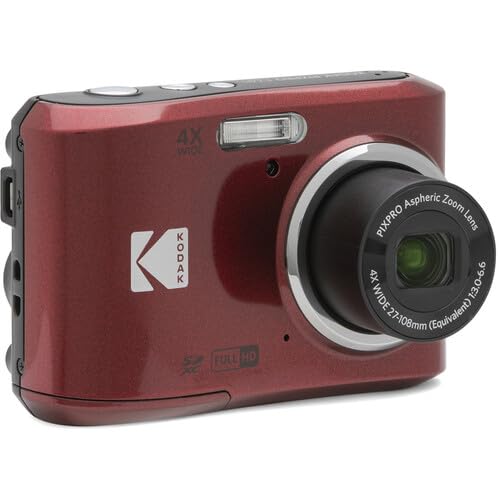 Foto 4 pulgar | Cámara Digital Kodak Pixpro Fz45 Con Tarjeta De Memoria De 32 Gb Roja - Venta Internacional.