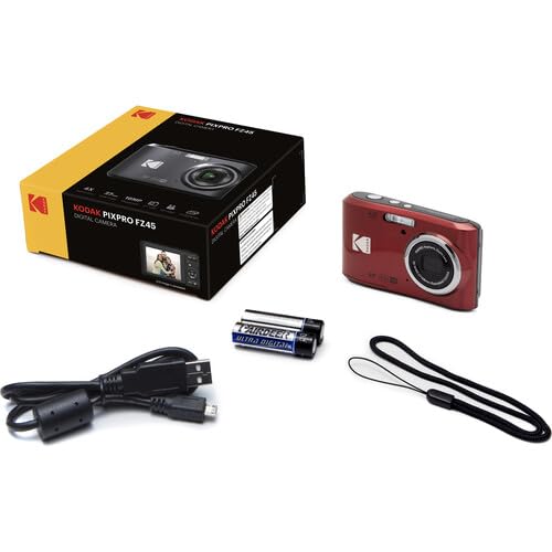 Foto 5 pulgar | Cámara Digital Kodak Pixpro Fz45 Con Tarjeta De Memoria De 32 Gb Roja - Venta Internacional.