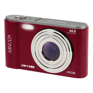 Foto 2 | Cámara Digital Minolta Mnd20 De 44 Mp/2,7 K Ultra Hd, Color Rojo - Venta Internacional.