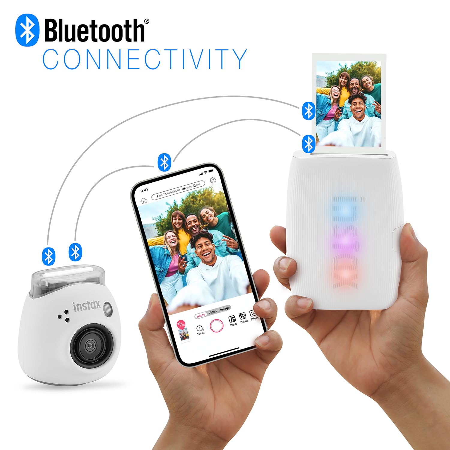 Foto 5 pulgar | Cámara E Impresora Fujifilm Instax Pal Digital Blanca - Venta Internacional.