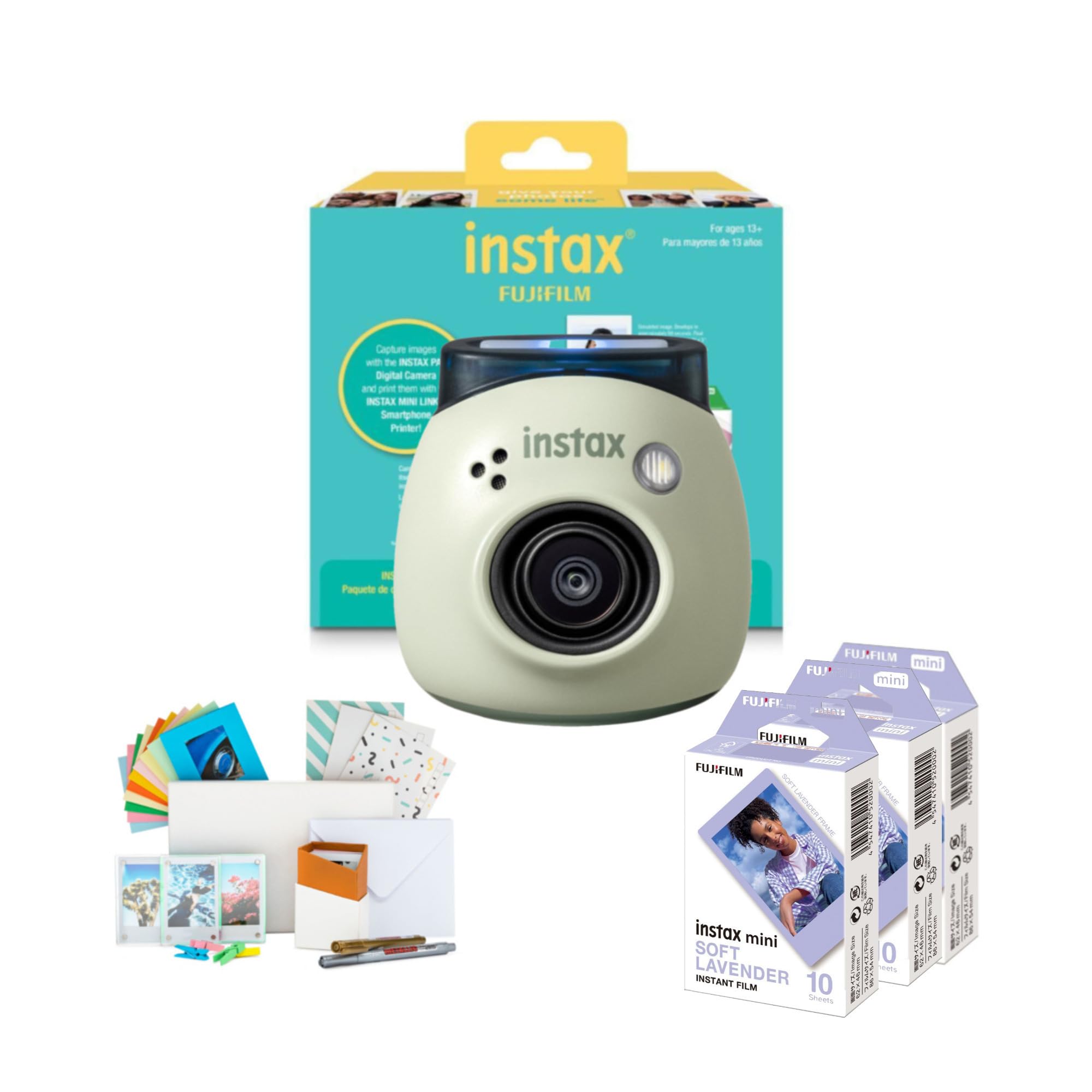 Paquete De Cámara E Impresora Fujifilm Instax Green Pal Link 2 - Venta Internacional.