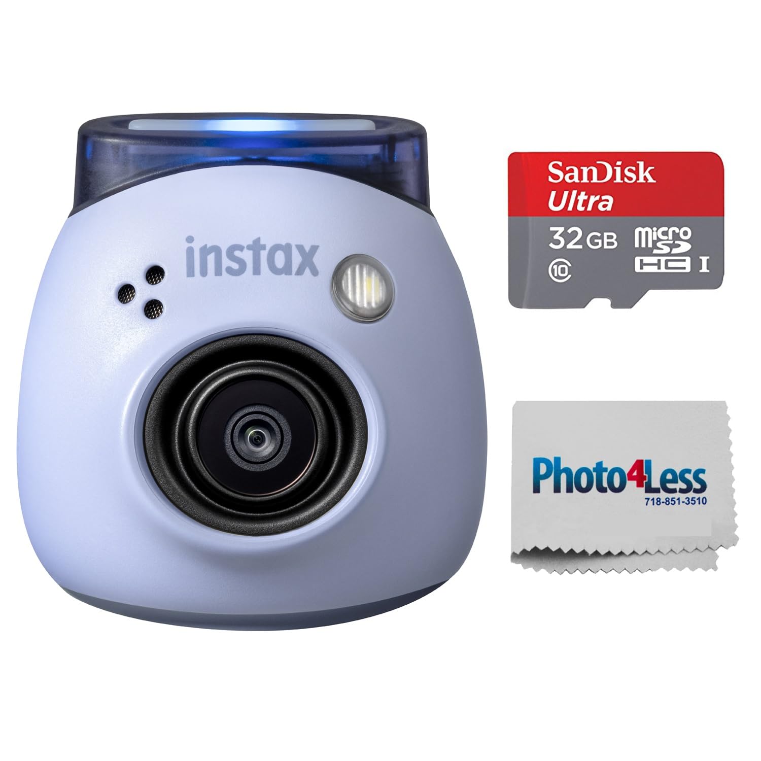 Foto 2 pulgar | Cámara Digital Fujifilm Instax Pal Azul Lavanda Con Sd De 32 Gb - Venta Internacional.