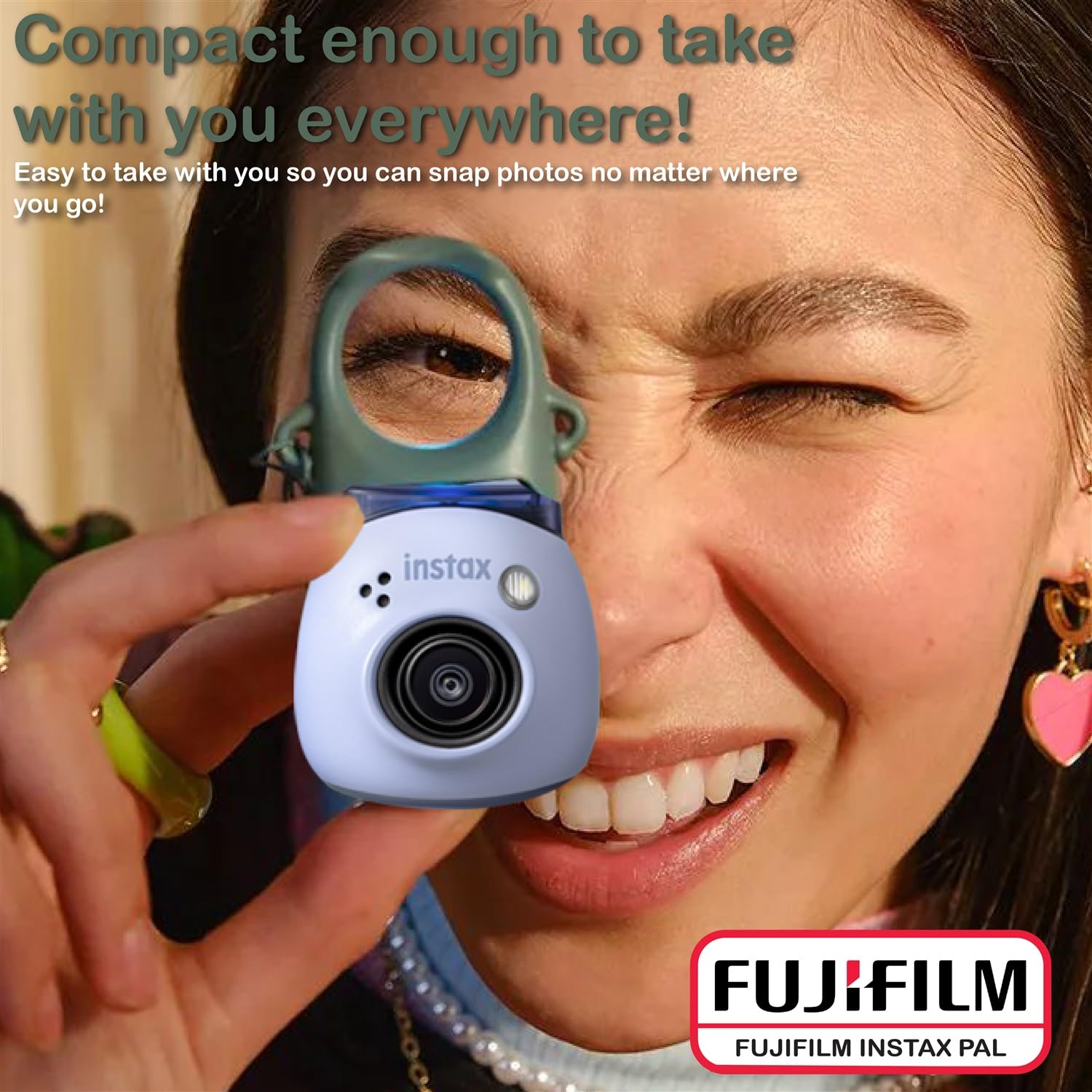 Foto 6 pulgar | Cámara Digital Fujifilm Instax Pal Azul Lavanda Con Sd De 32 Gb - Venta Internacional.