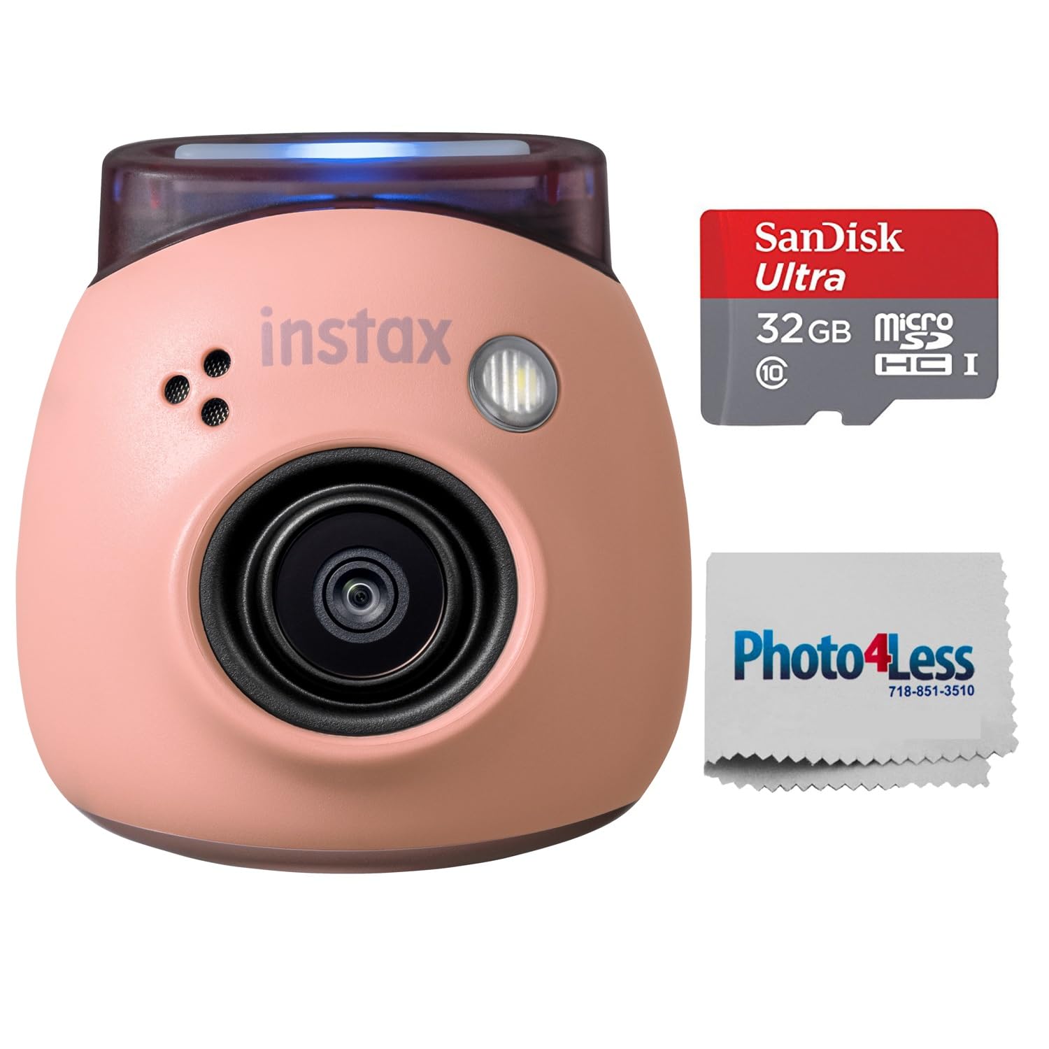 Foto 2 pulgar | Cámara Digital Fujifilm Instax Pal Rosa Empolvado Con Sd De 32 Gb - Venta Internacional.