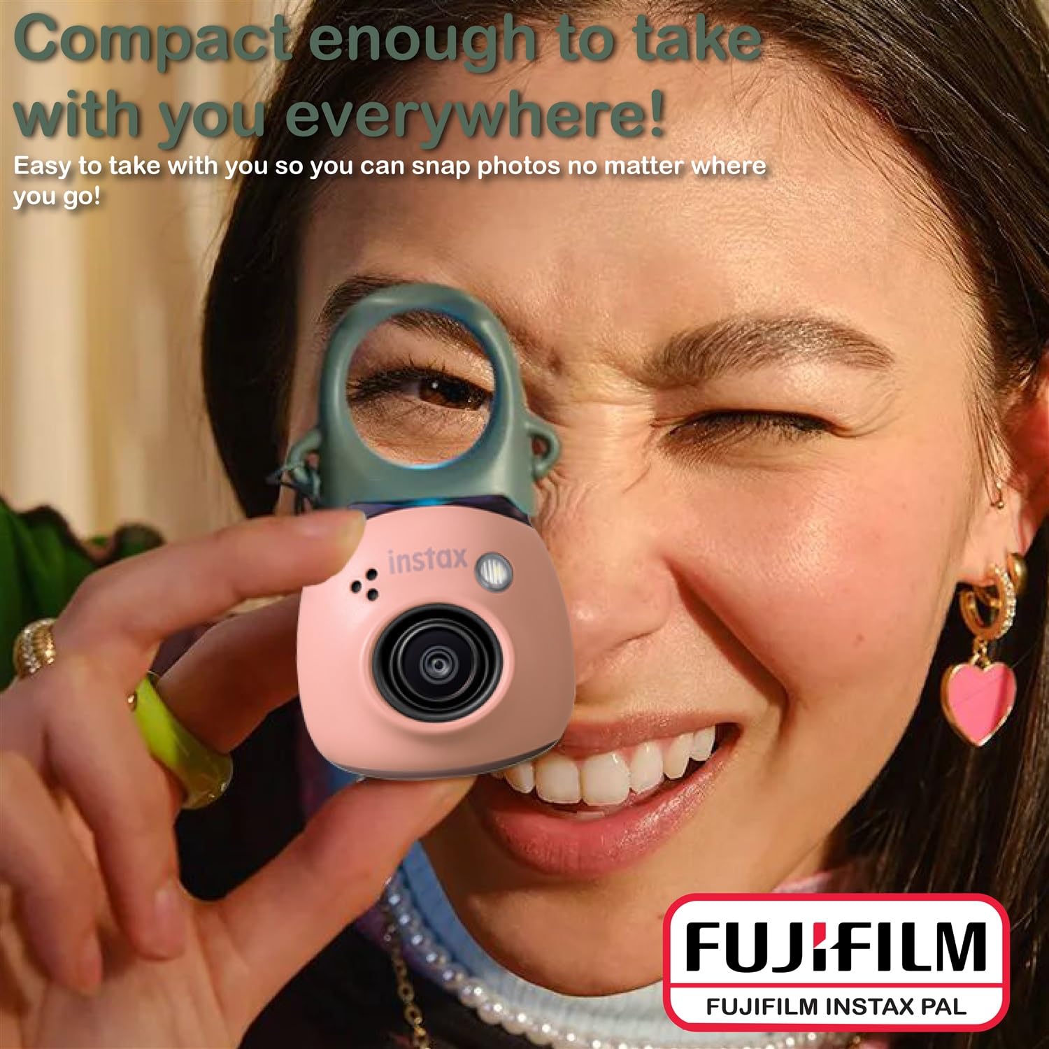 Foto 6 pulgar | Cámara Digital Fujifilm Instax Pal Rosa Empolvado Con Sd De 32 Gb - Venta Internacional.