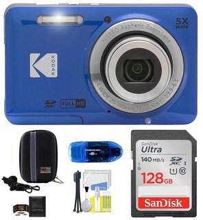 Foto 1 | Cámara Digital Kodak Pixpro Fz55 16mp 1/2.3 Cmos 28mm Azul - Venta Internacional.