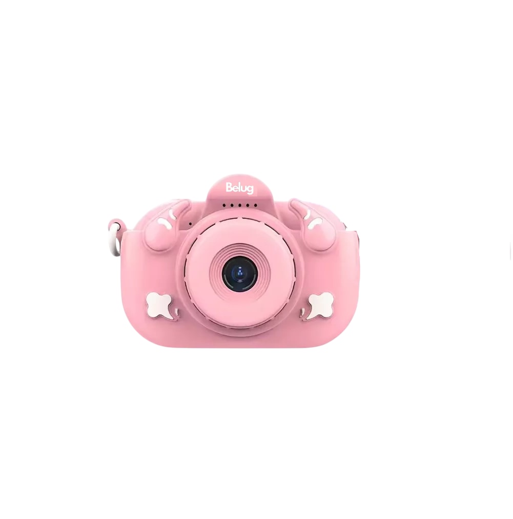 Cámara Digital Niños De Fotos Video 1080p Hd + Tarjeta 32gb Belug,  Rosada