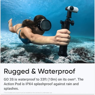 Foto 7 | Cámara De Vlogs Insta360 Go 3s 4k 64 Gb Con Estabilización Blanca - Venta Internacional.