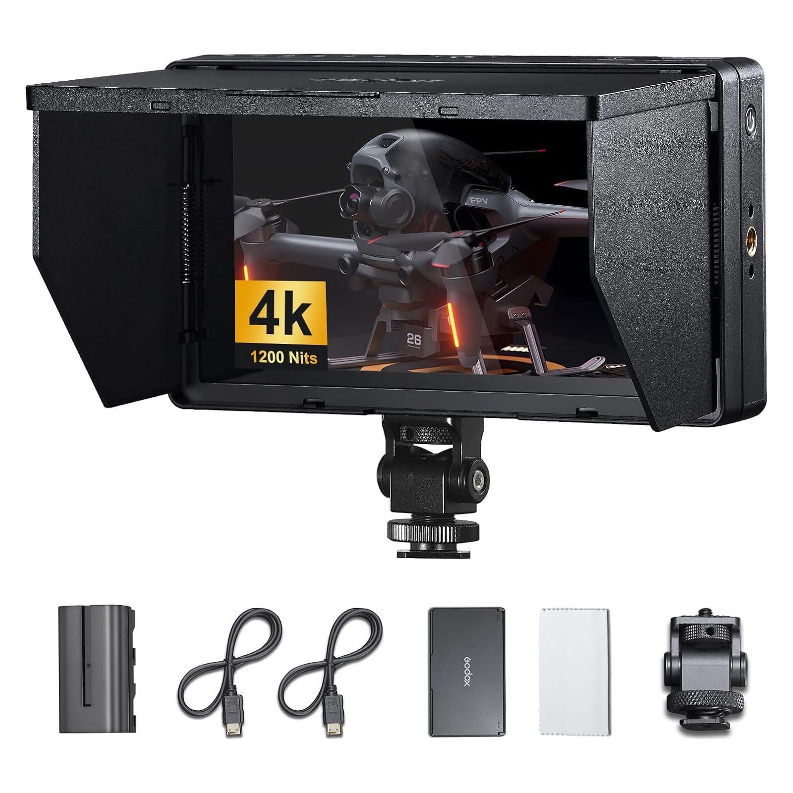 Monitor De Campo Con Cámara Godox Gm55, 5.5 Pulgadas, 4k, Hdmi, 410 Nit - Venta Internacional. $6,223