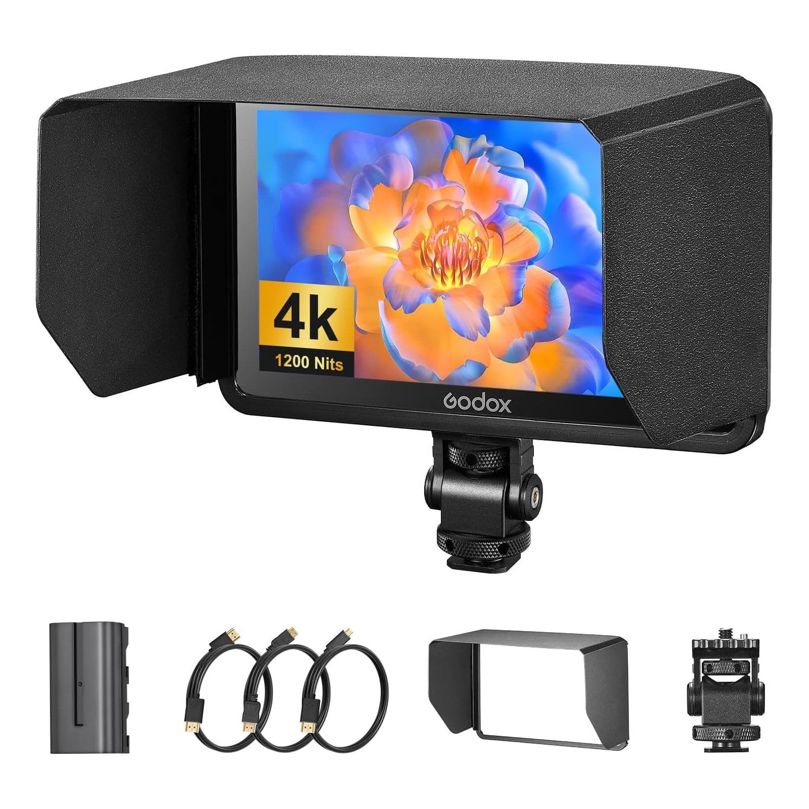Monitor De Campo Godox Gm6s Con Pantalla Táctil 5.5 Pulgadas 4k 1920x1080 - Venta Internacional. $9,708