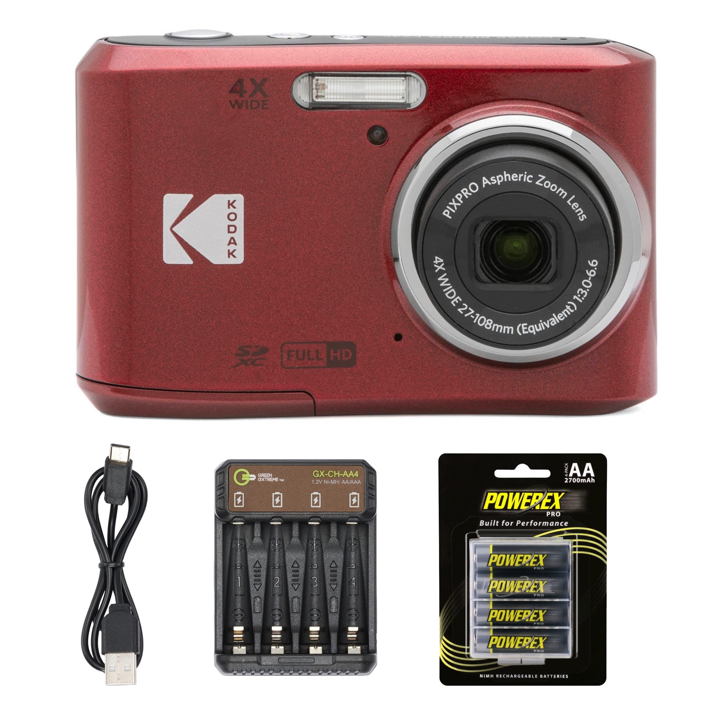 Cámara Digital Kodak Pixpro Fz45 De 16 Mp, 1080p, Zoom 4x, 27 Mm - Venta Internacional.