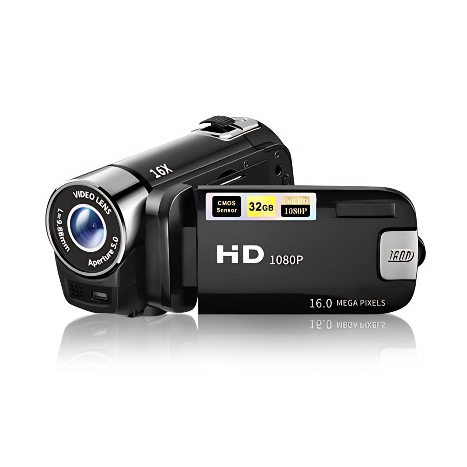 Foto 1 | Cámara De Vídeo Yoidesu Black Digital 1080p 16mp Con Pantalla De 2.7 Pulgadas - Venta Internacional.