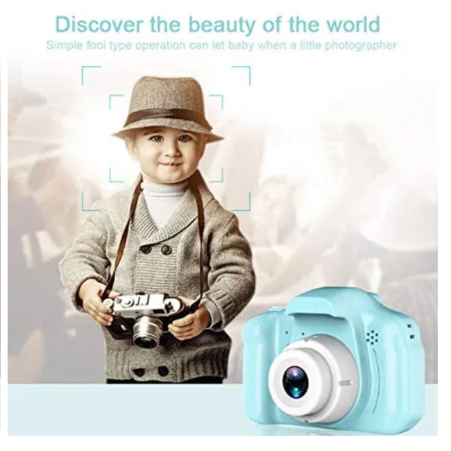 Foto 3 pulgar | Camara Digital Niños Uso Rudo Azul