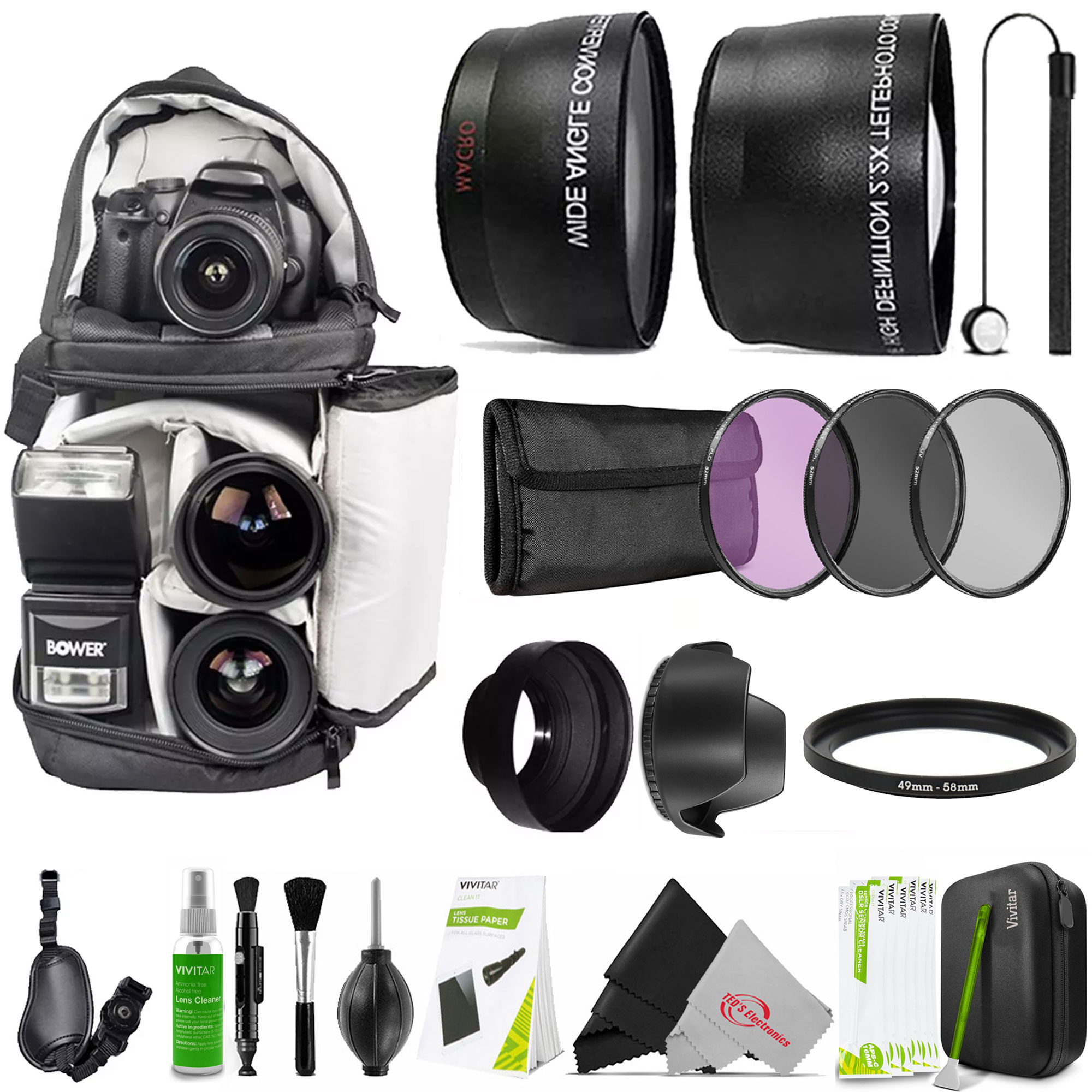 Foto 2 pulgar | Kit De Accesorios Vivitar B-cnn-eos-2-k Para Canon Eos R100, R50, - Venta Internacional.