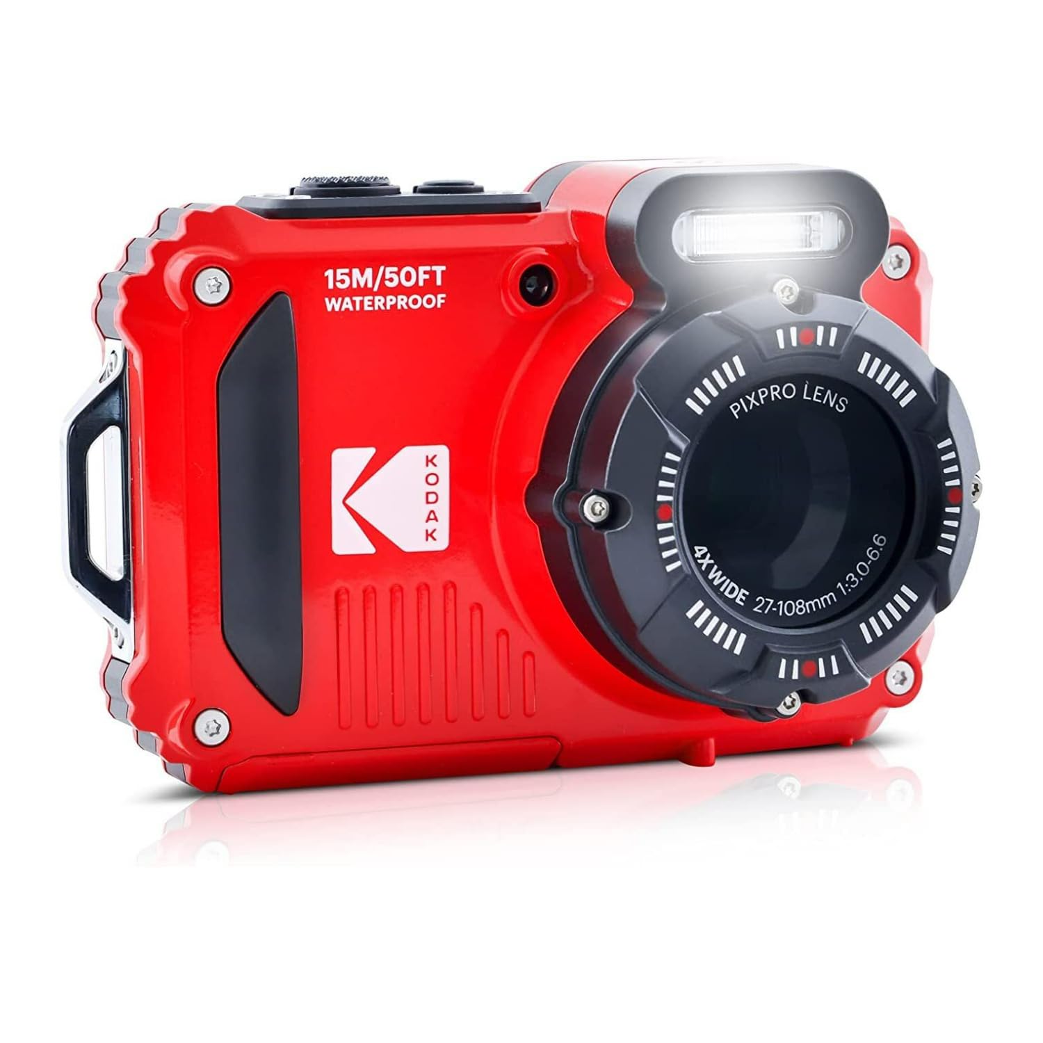 Foto 6 | Cámara Digital Kodak Pixpro Wpz2, Resistente Al Agua, 16 Mp, Roja - Venta Internacional.