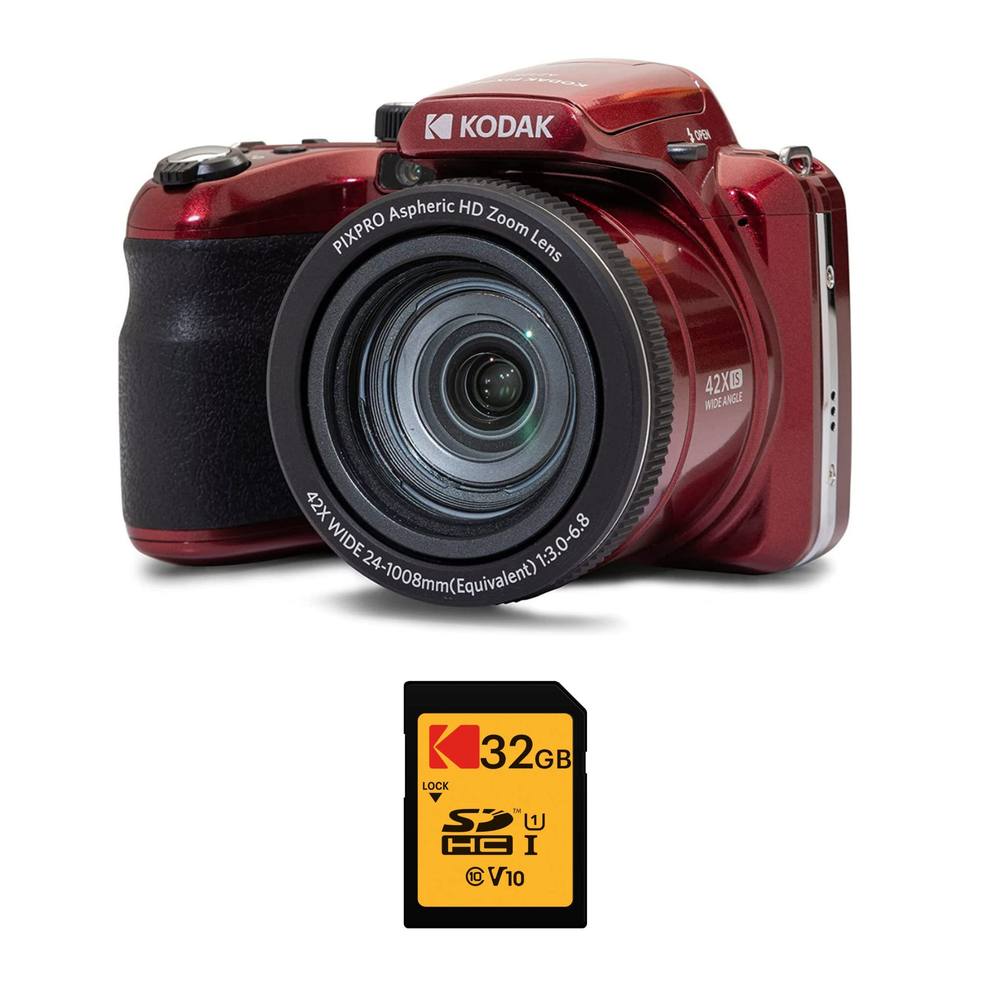 Foto 2 pulgar | Cámara Digital Kodak Pixpro Az425 Astro Zoom 20mp Roja - Venta Internacional.