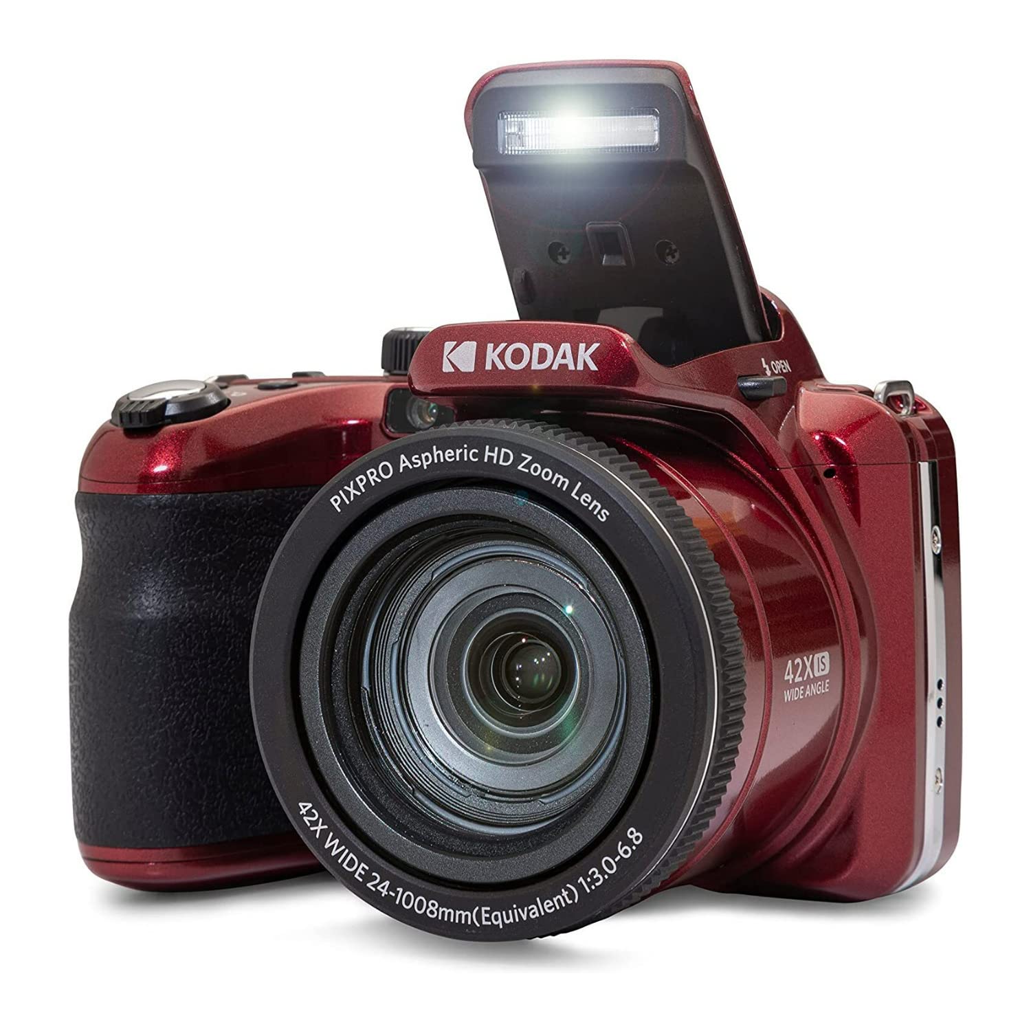 Foto 6 pulgar | Cámara Digital Kodak Pixpro Az425 Astro Zoom 20mp Roja - Venta Internacional.