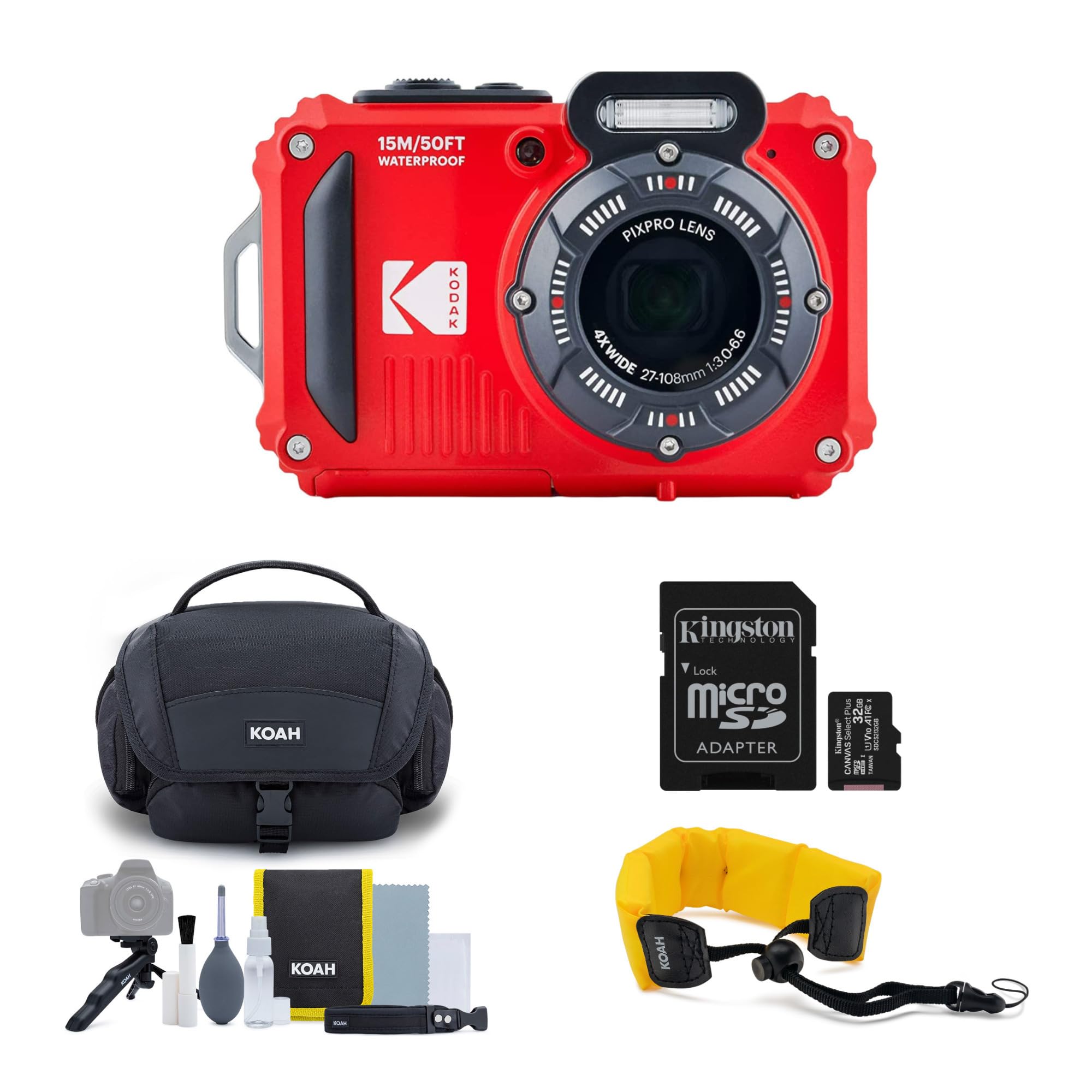 Cámara Digital Kodak Pixpro Wpz2 De 16 Mp A Prueba De Agua Con Zoom De 4x - Venta Internacional. $6,962