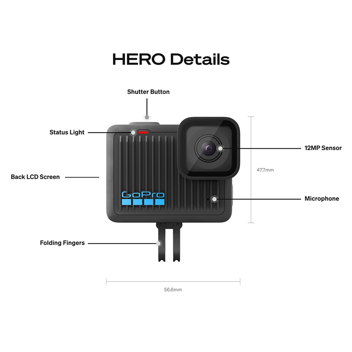 Foto 4 pulgar | Cámara De Acción Gopro Hero Waterproof 4k Ultra Hd 12mp - Venta Internacional.