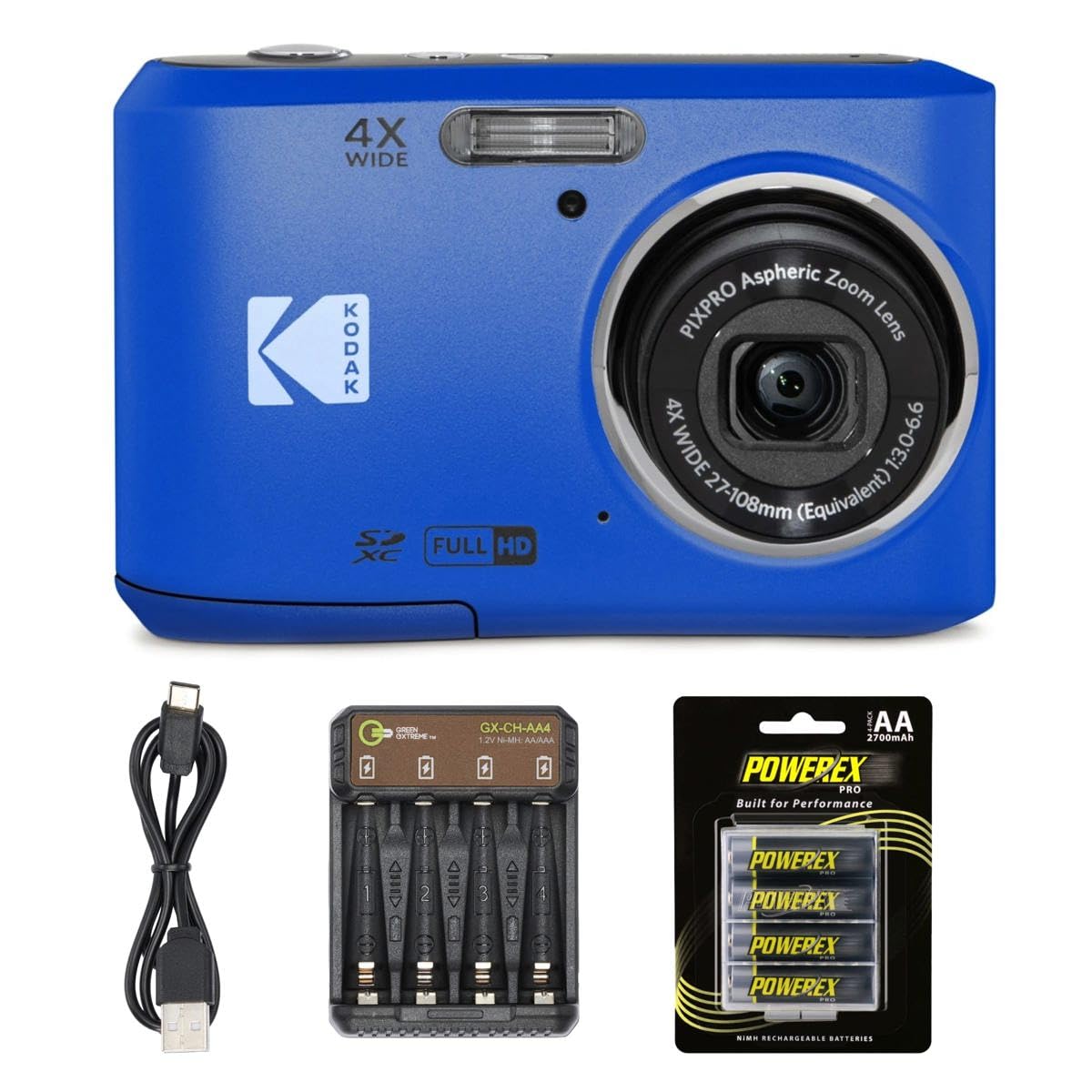 Foto 1 | Cámara Digital Kodak Pixpro Friendly Zoom Fz45 16mp Azul - Venta Internacional.