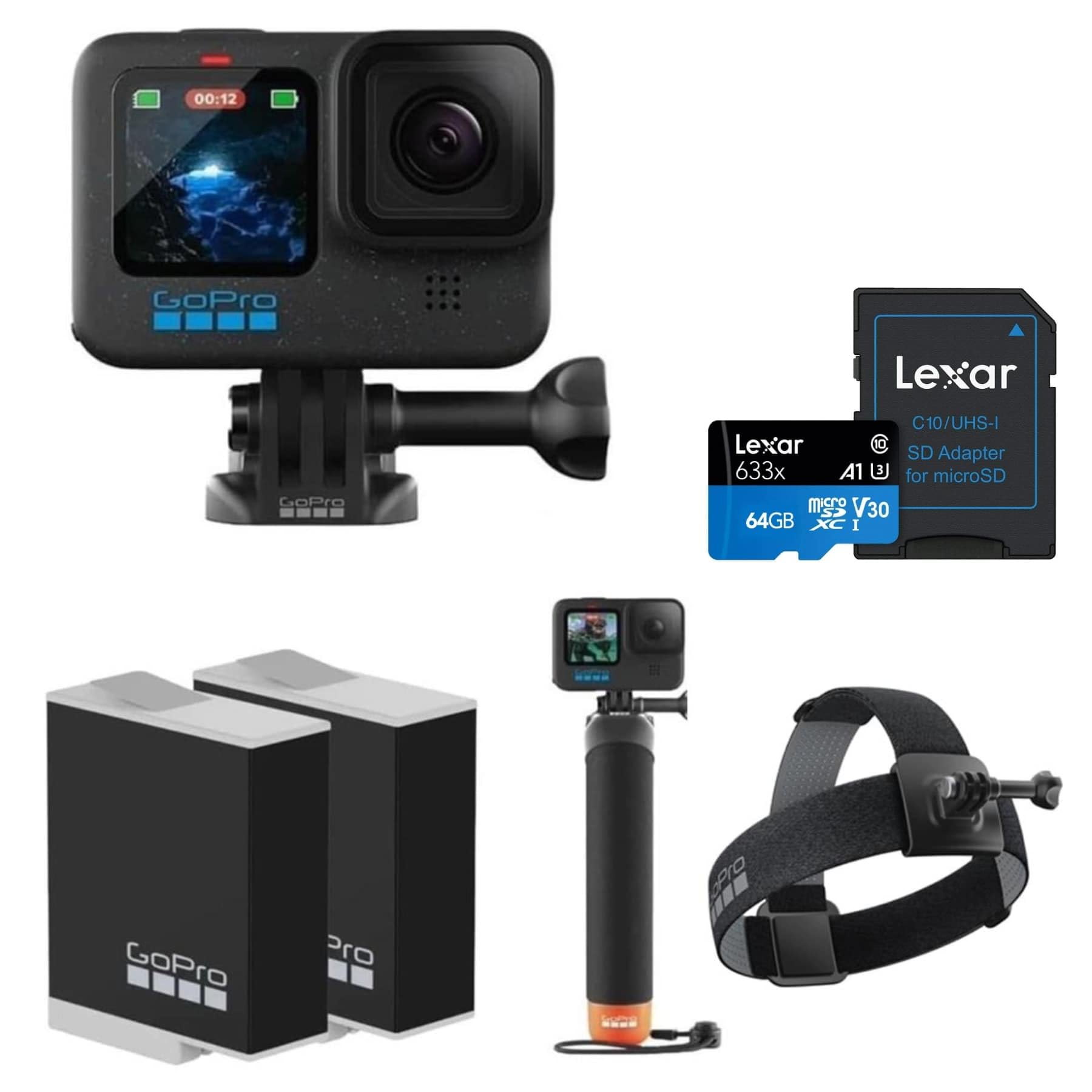Cámara De Acción Gopro Hero12 Negra Con 2 Baterías Y Paquete - Venta Internacional.