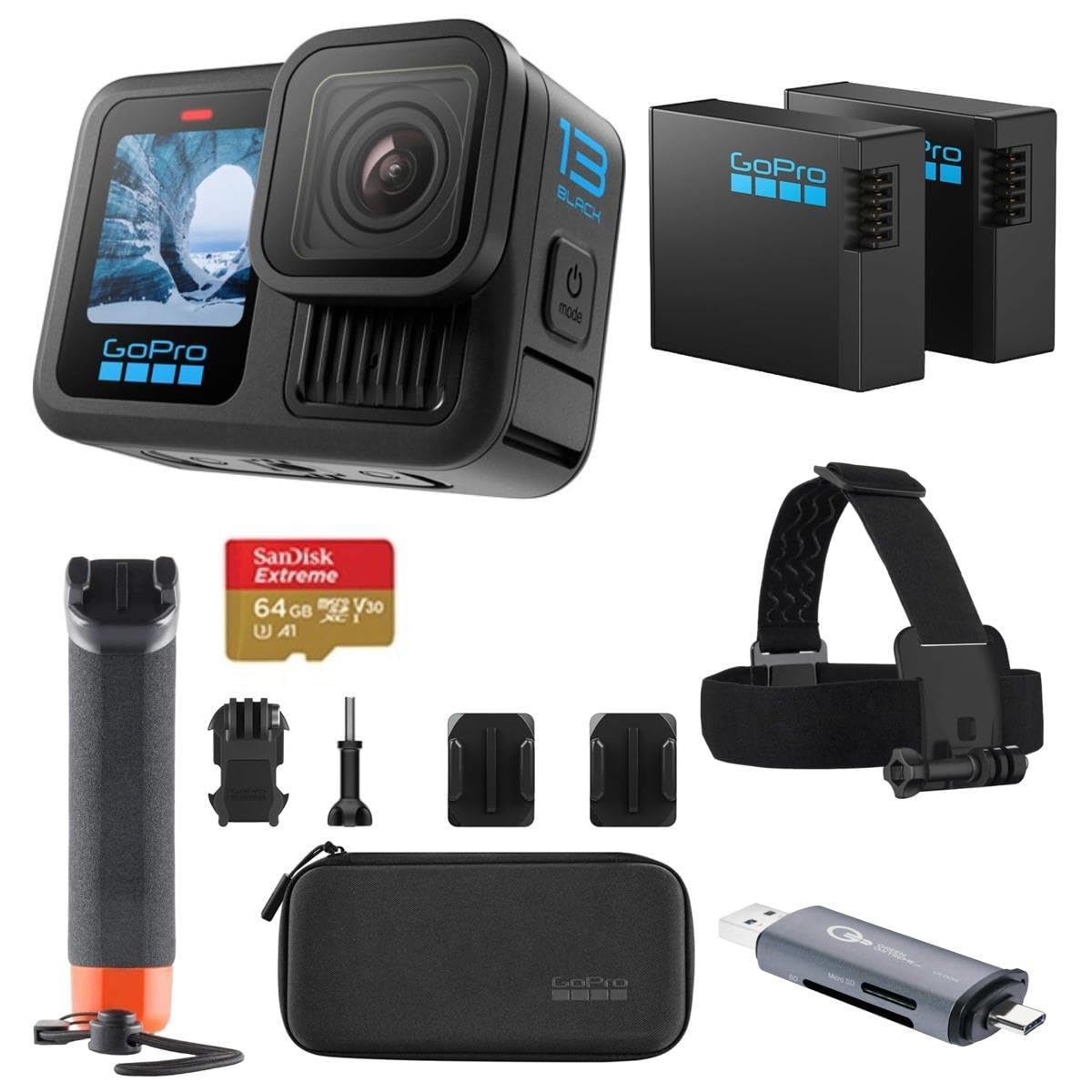 Cámara Gopro Hero13 Negra Con Paquete De Accesorios - Venta Internacional.