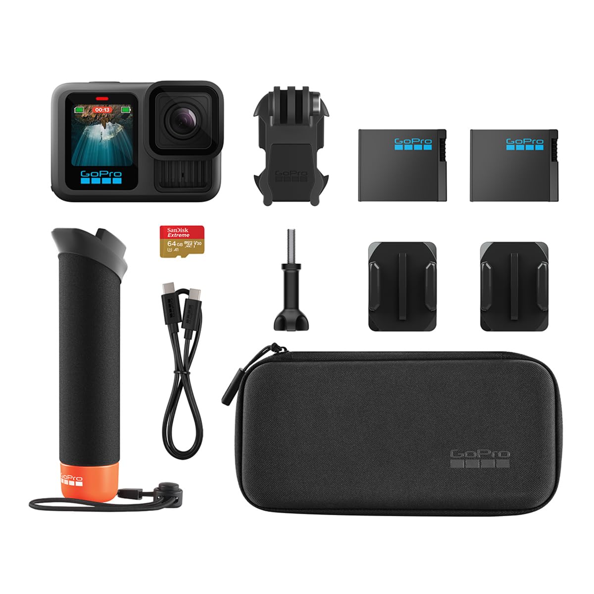 Foto 4 pulgar | Cámara Gopro Hero13 Negra Con Paquete De Accesorios - Venta Internacional.