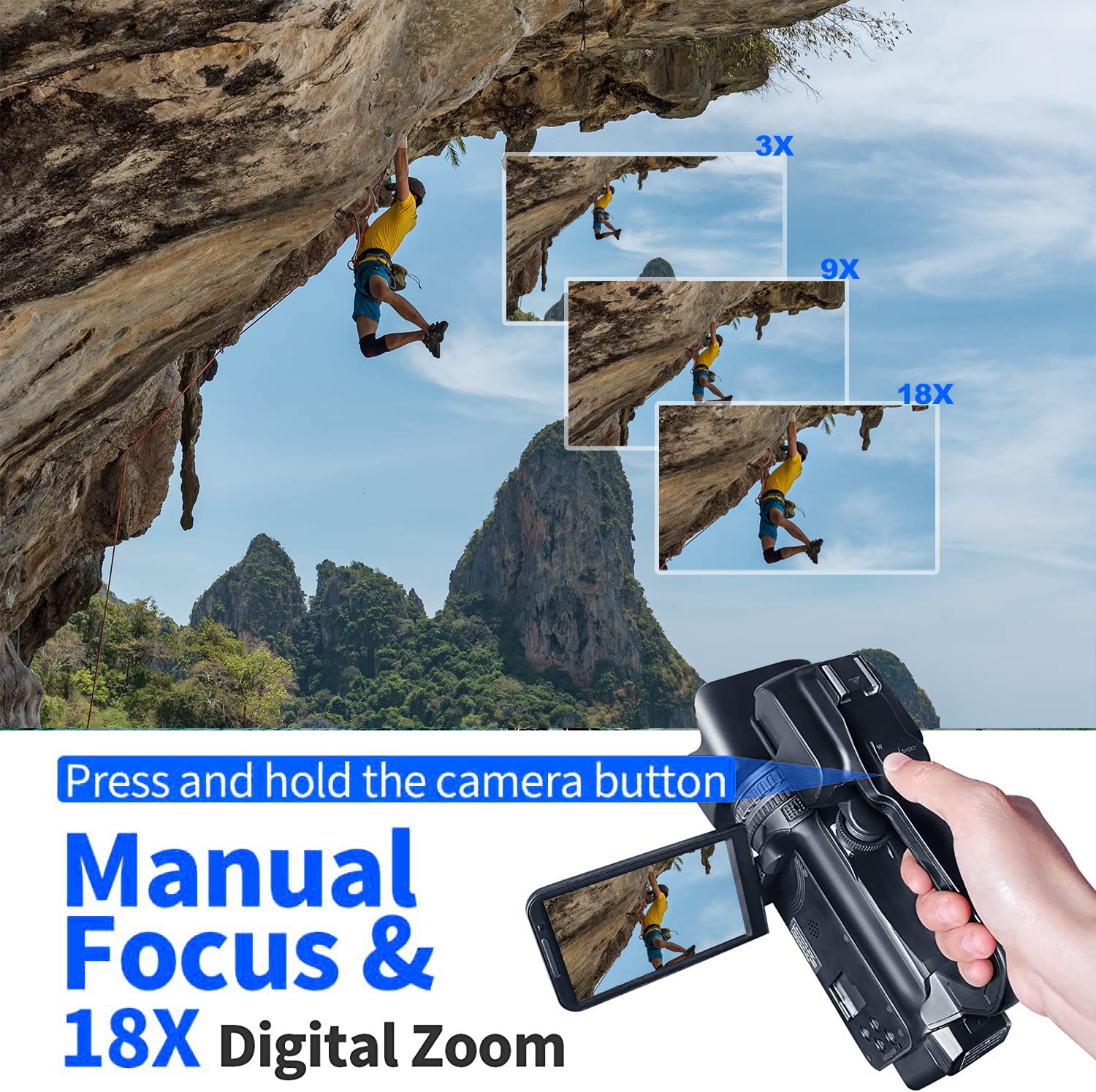 Foto 6 pulgar | Videocámara Acuvar 4k 64mp Hd Con Zoom 18x Con Acceso. - Venta Internacional.