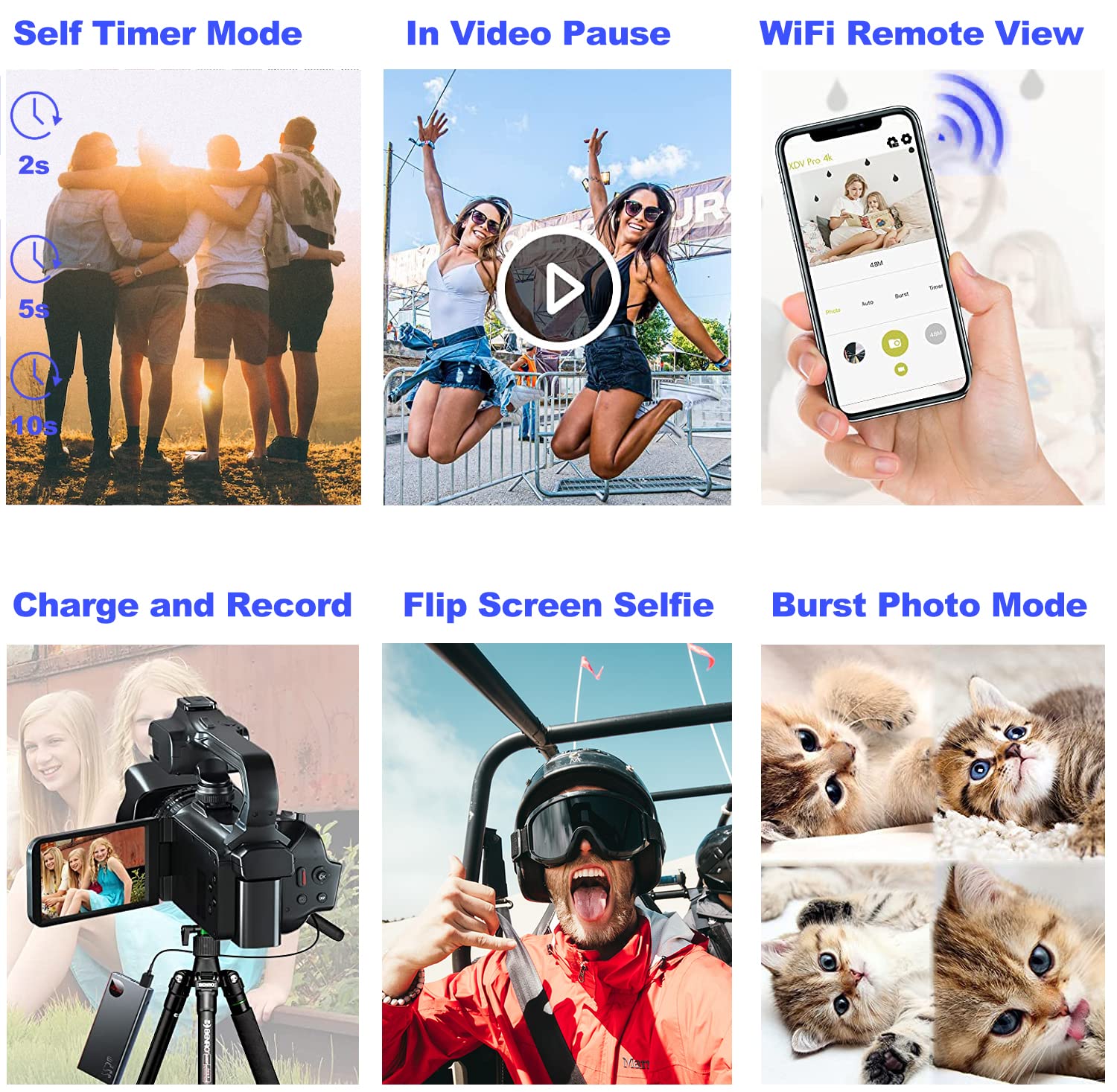 Foto 6 | Videocámara Acuvar 4k 64mp Hd Con Zoom 18x Con Acceso. - Venta Internacional.