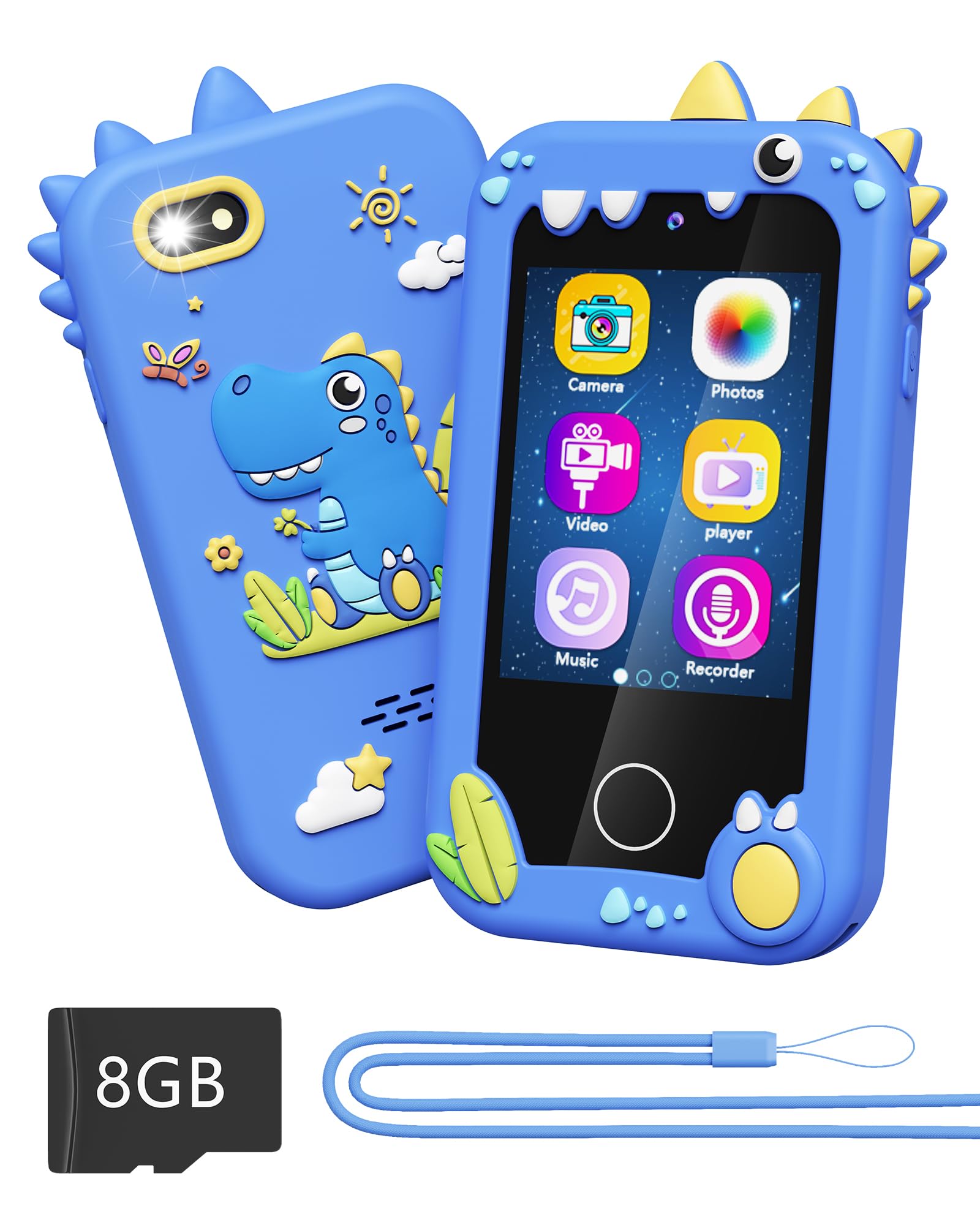 Foto 1 | Smartphone De Juguete Kikapabi Para Niños De 3 A 8 Años Con Música Sd De 8 Gb - Venta Internacional.