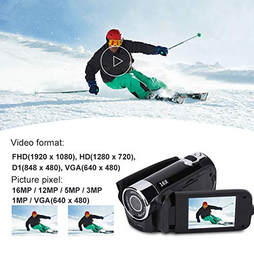 Foto 3 pulgar | Videocámara Eboxer 1080p, 16 Mp, 270°, Lcd, Zoom 16x, Sensor Coms - Venta Internacional.