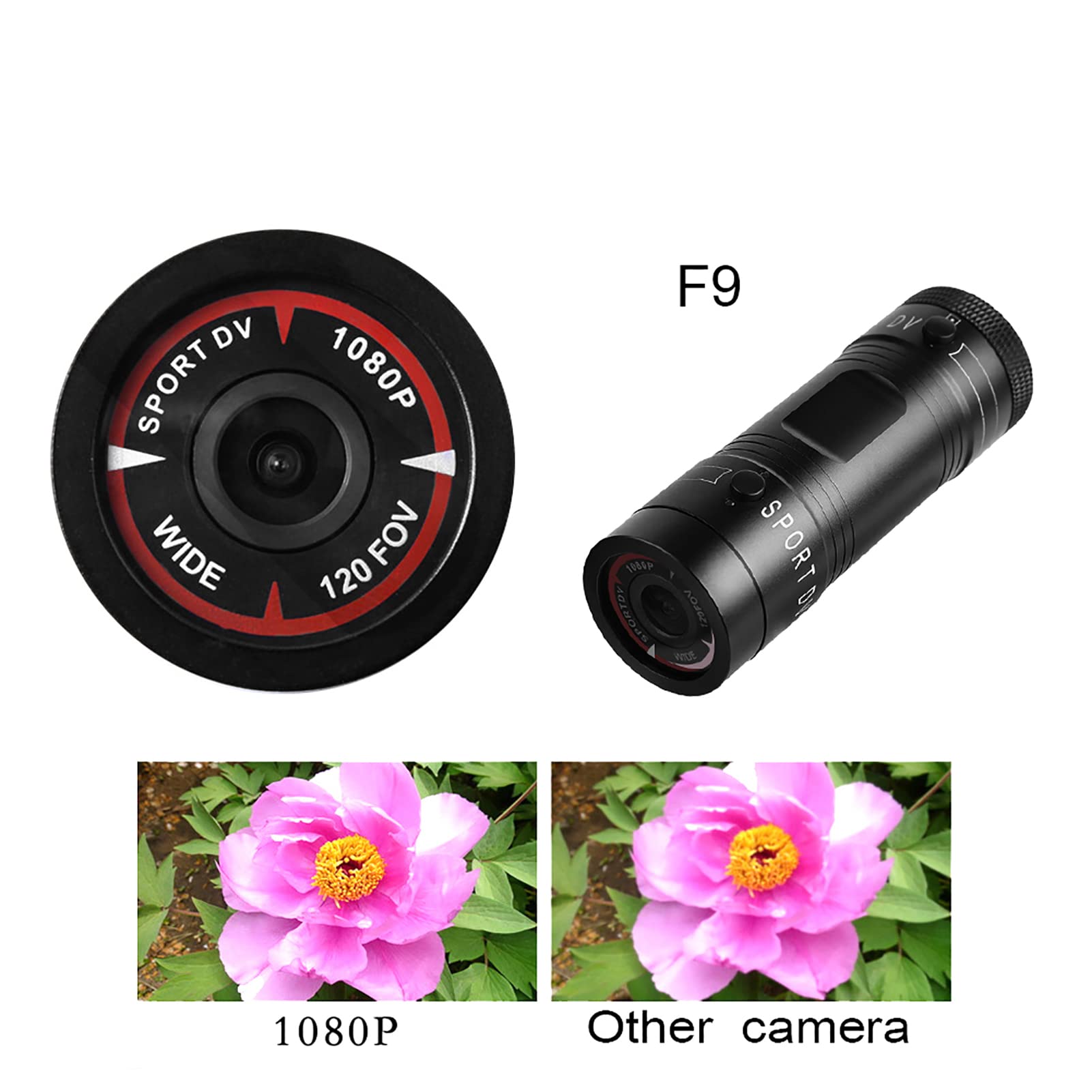 Foto 3 pulgar | Cámara Dv Deportiva Ashata 1080p Hd, Videocámara De Acción 600 Mah - Venta Internacional.