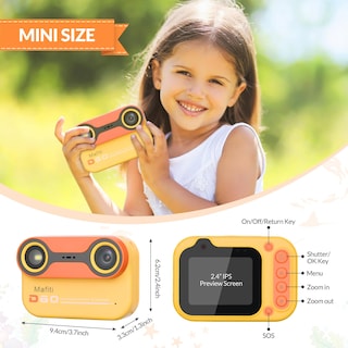 Foto 5 | Cámara Digital Impermeable Mafiti Kids De 48 Mp 1080p Con Tarjeta De 32 Gb - Venta Internacional.