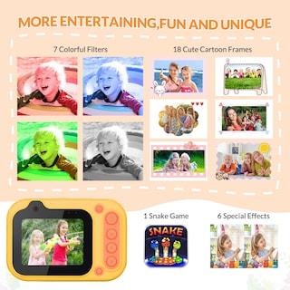 Foto 6 | Cámara Digital Impermeable Mafiti Kids De 48 Mp 1080p Con Tarjeta De 32 Gb - Venta Internacional.